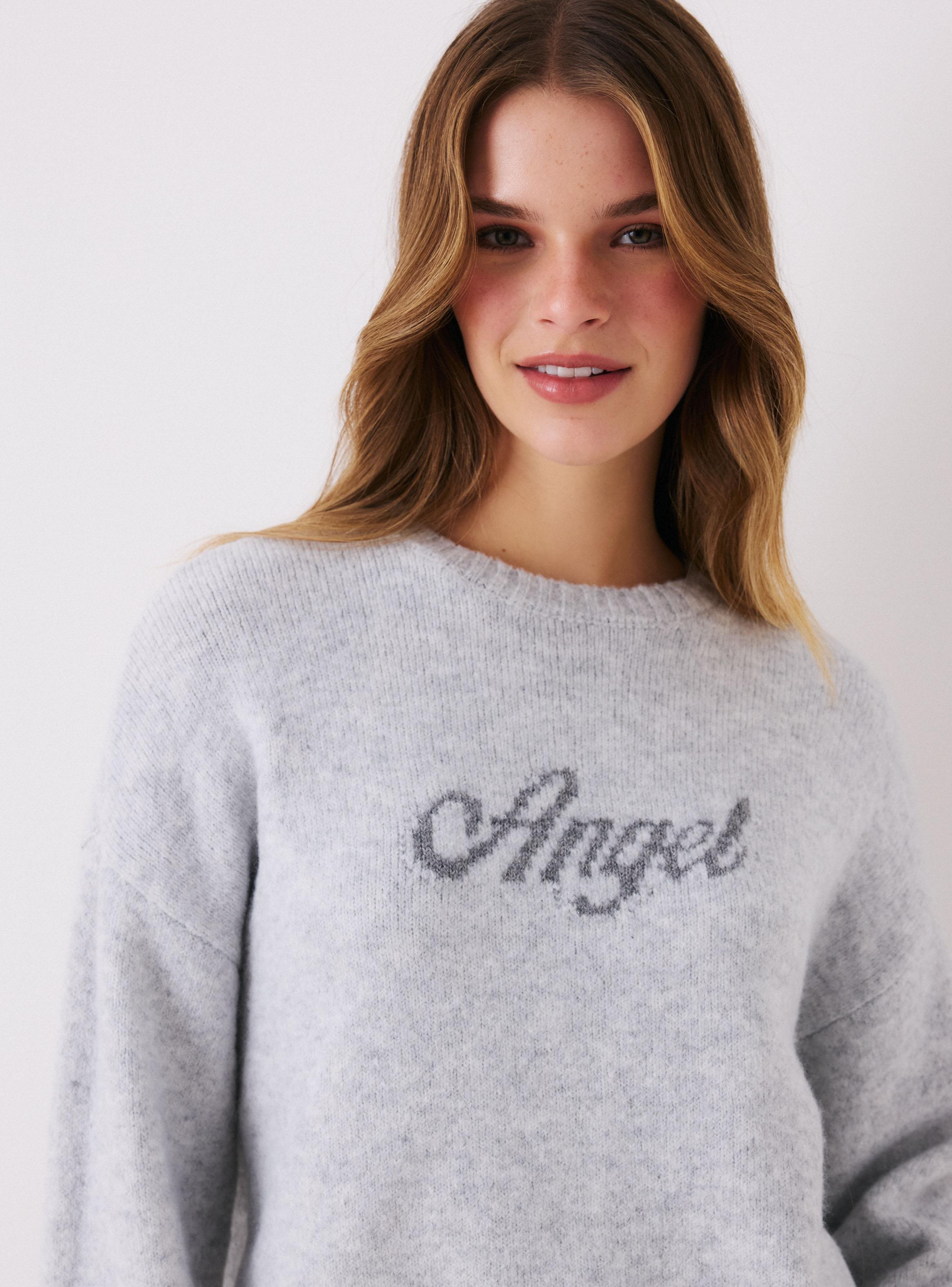 Sweater Tejido con Texto-2