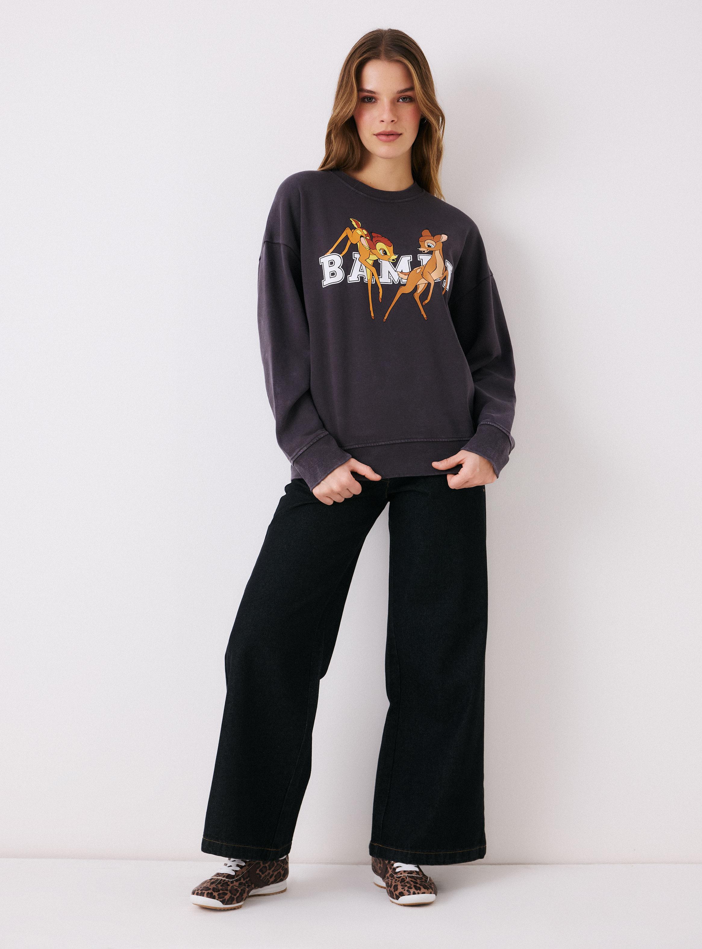 Polerón Bambi Disney Oversize Cuello Redondo-4