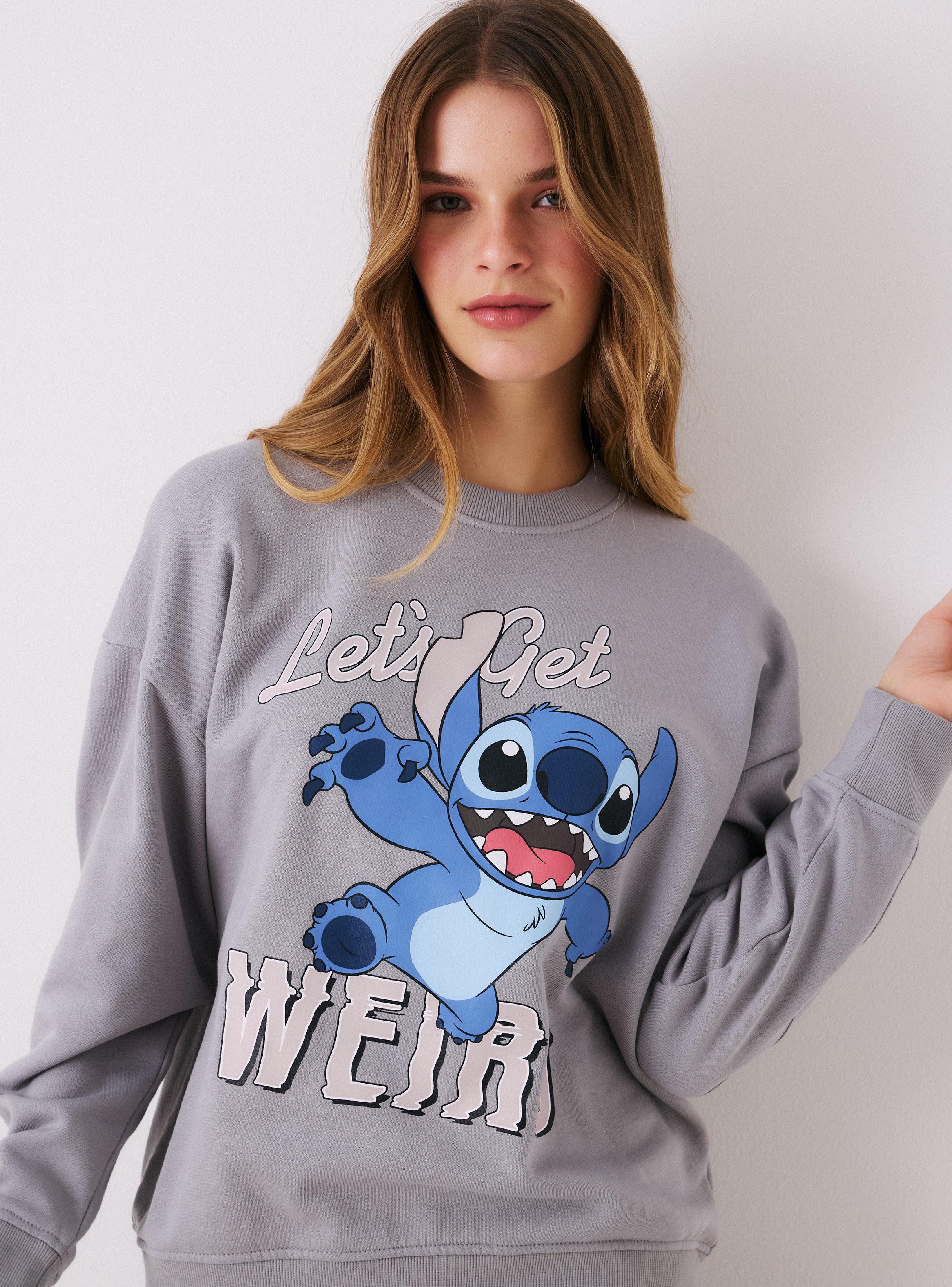 Polerón Oversize Cuello Redondo Stitch Get Weird-2