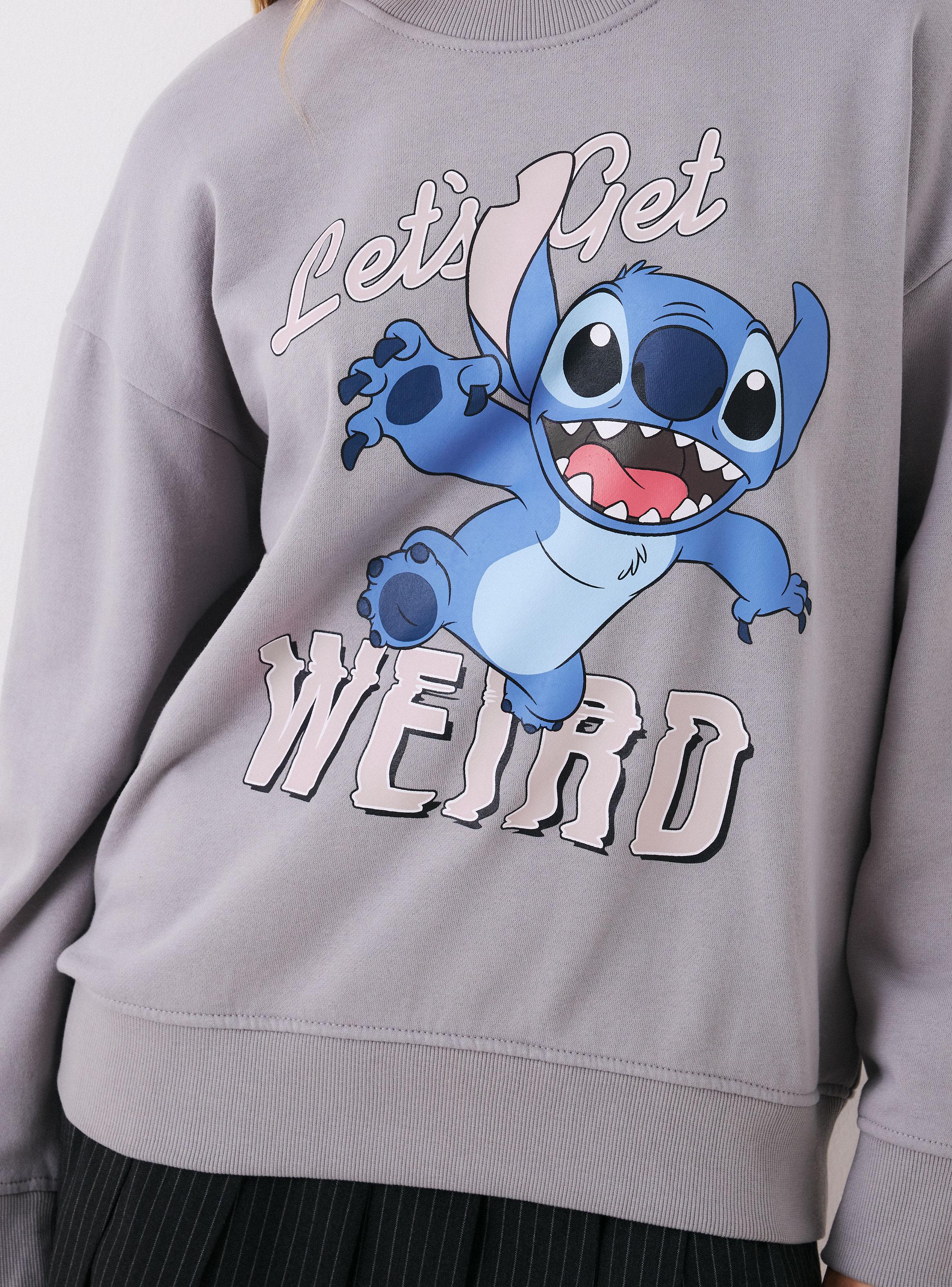 Polerón Oversize Cuello Redondo Stitch Get Weird-3