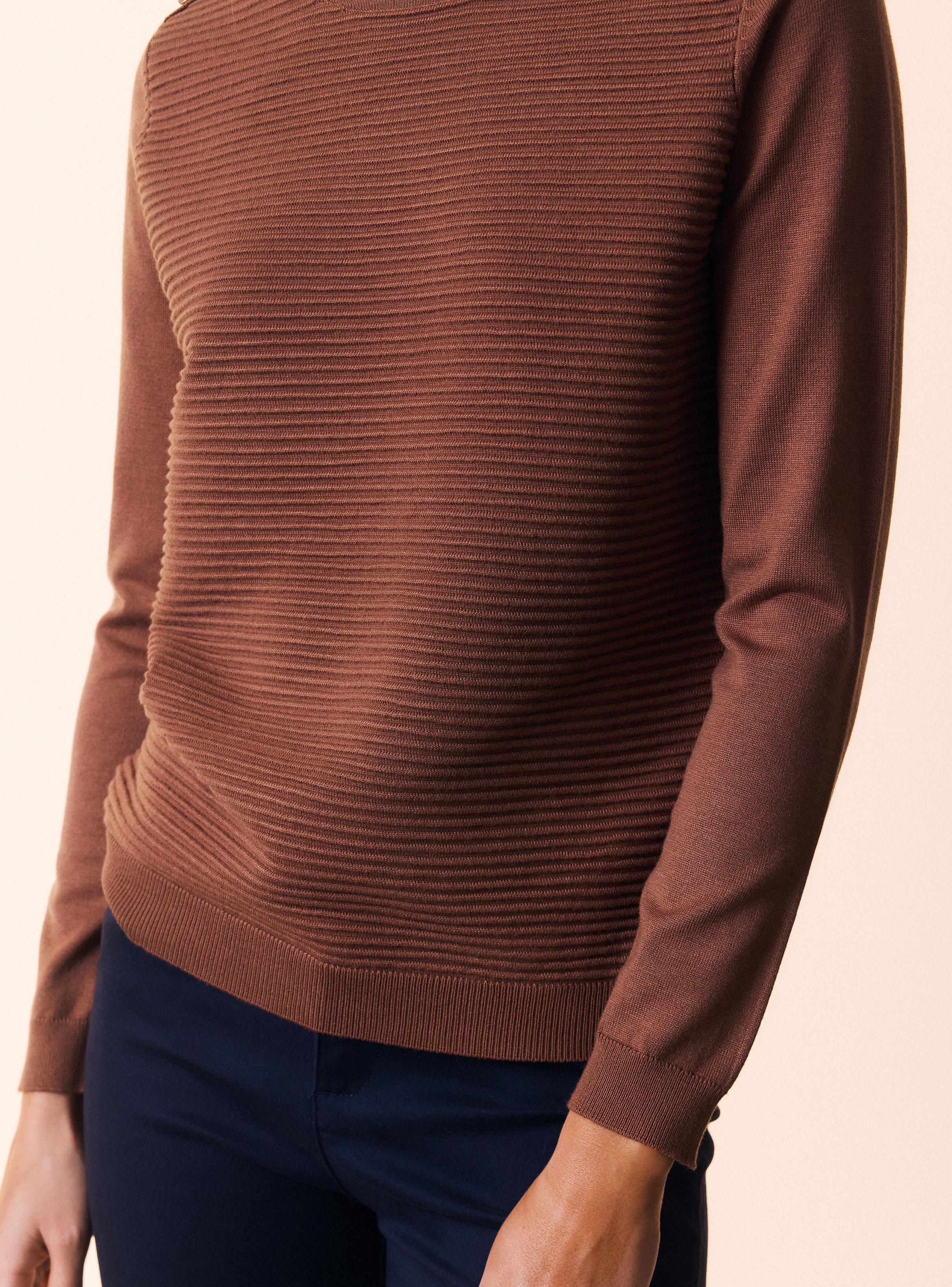 Sweater Tejido Listado en Relieve-3