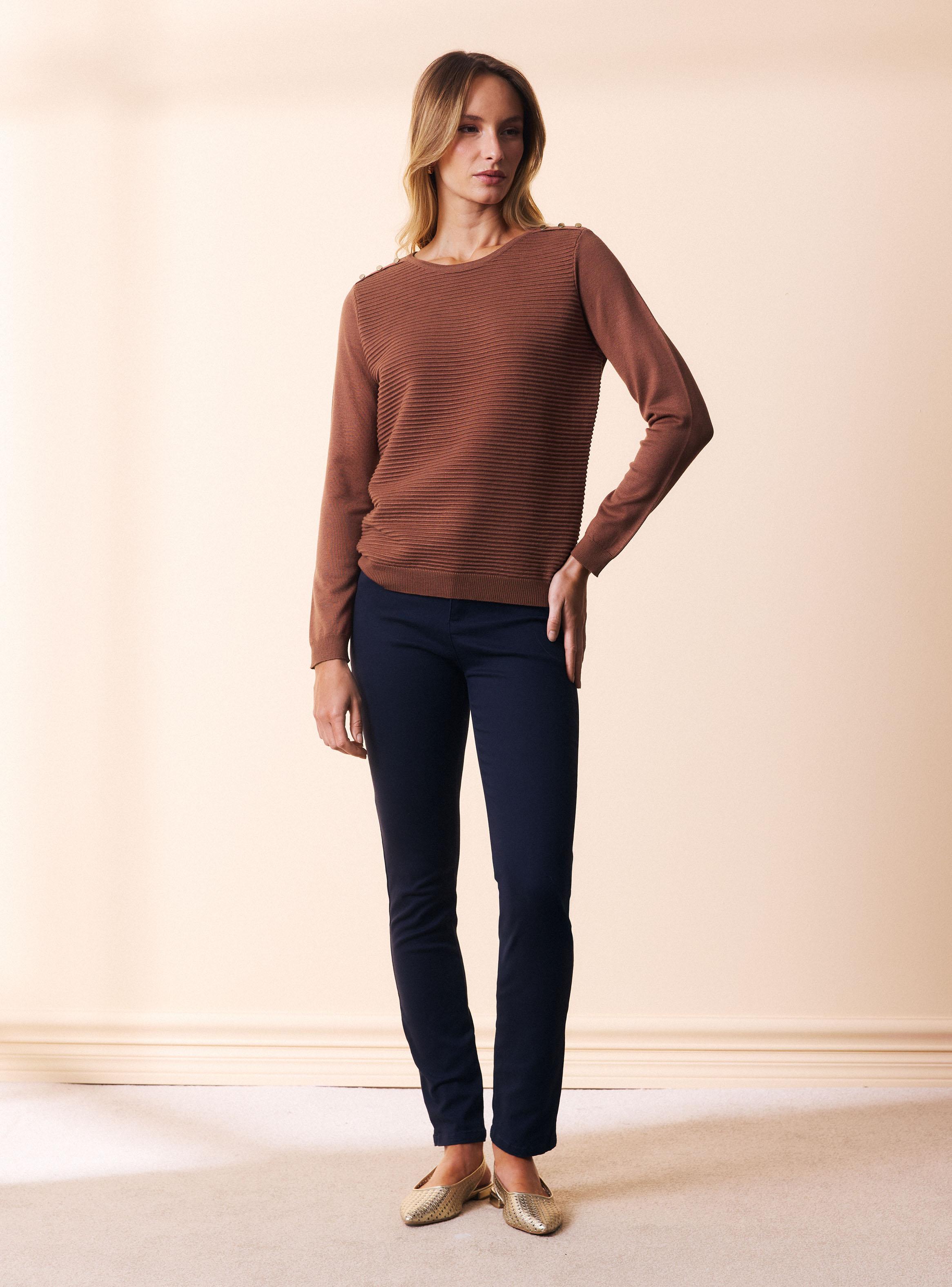 Sweater Tejido Listado en Relieve-4