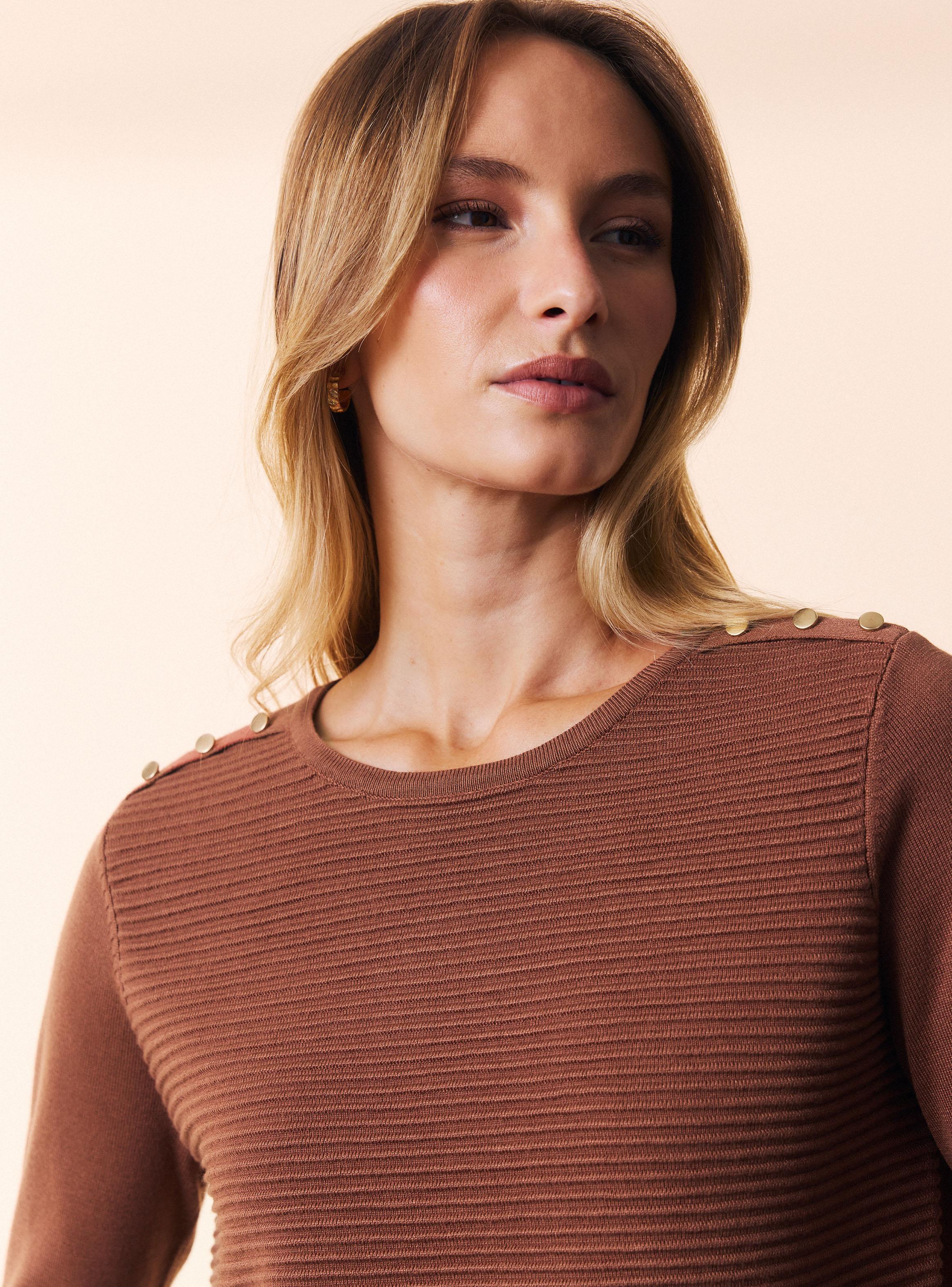 Sweater Tejido Listado en Relieve-2