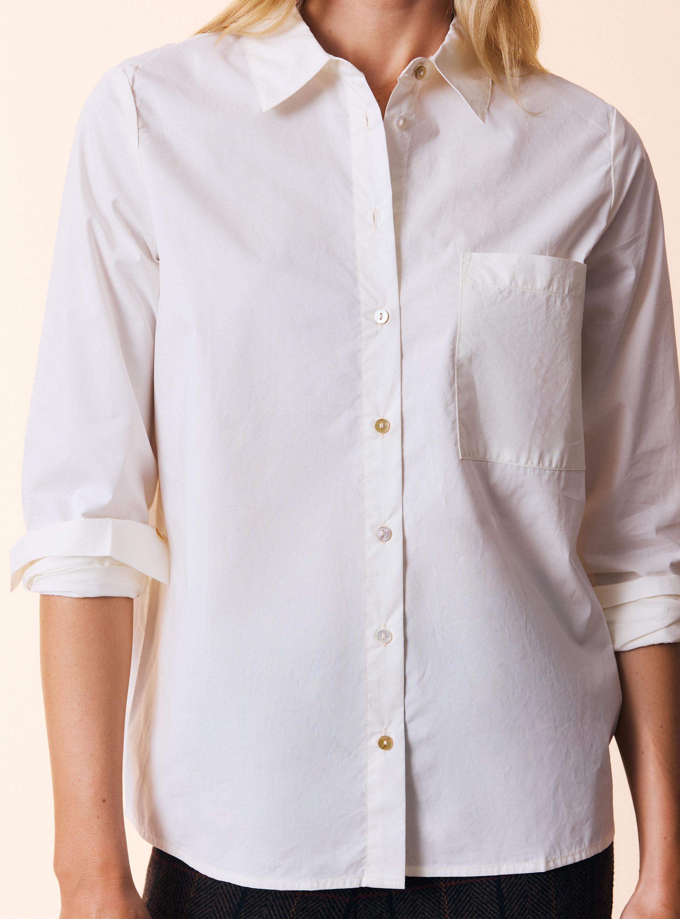 Blusa Camisera Listada Detalle Espalda-3