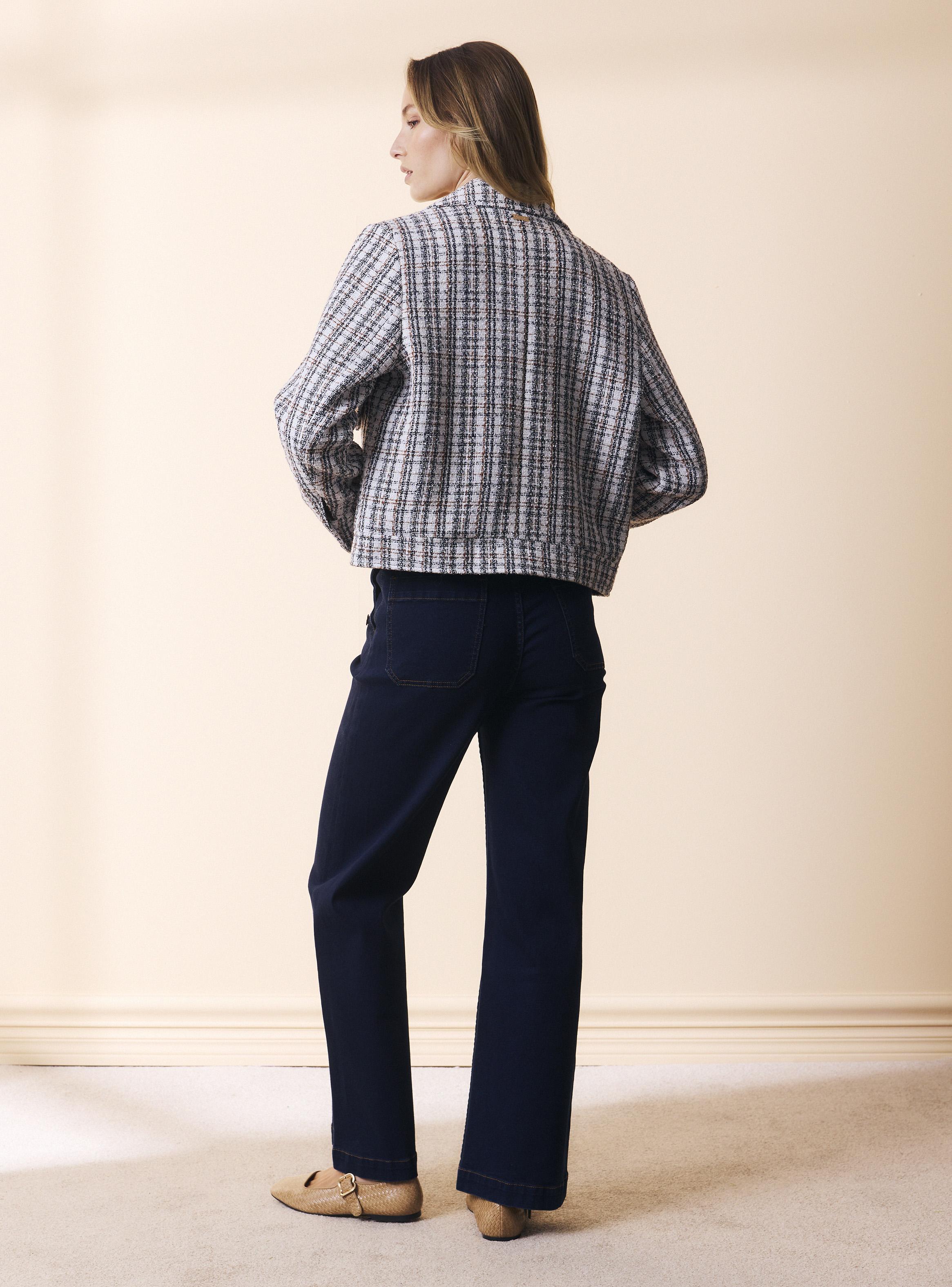 Chaqueta de Tweed con Hilo Metalizado-5