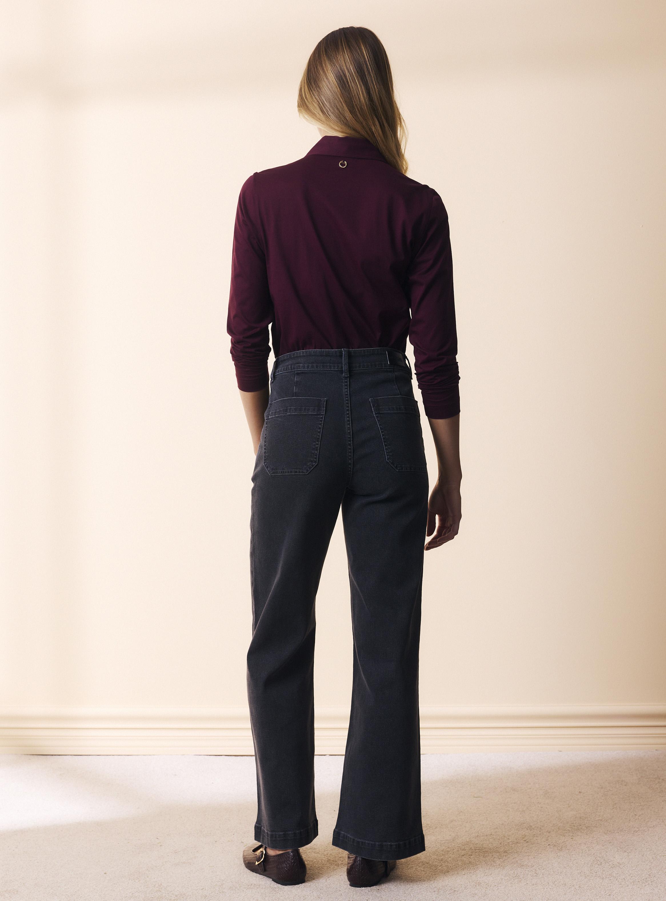 Jeans Recto con Botones Look Náutico-5