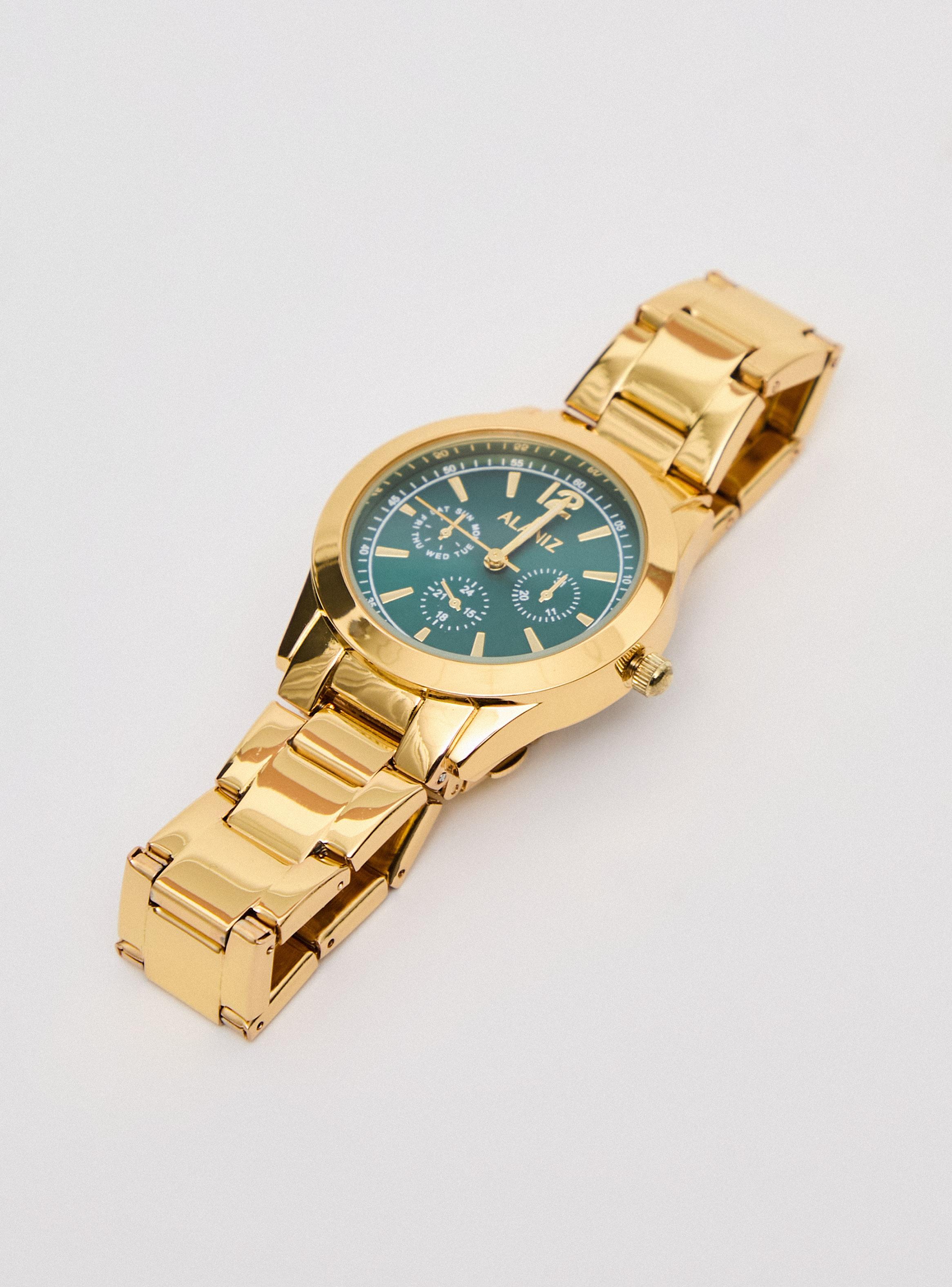Pack Reloj Análogo + Pulsera Gold Mujer-2