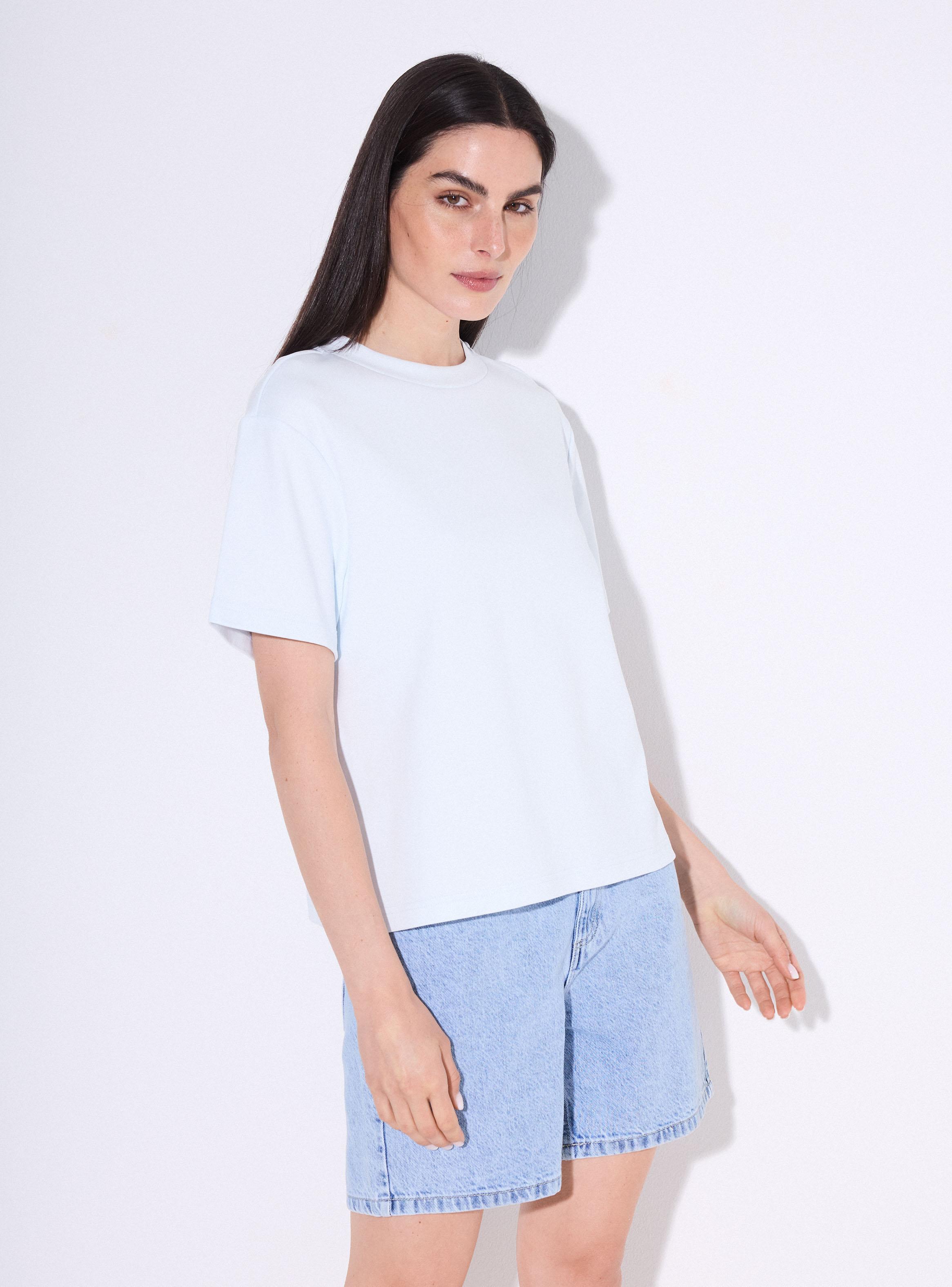 Polera Escote Redondo Interlock Manga Corta-0