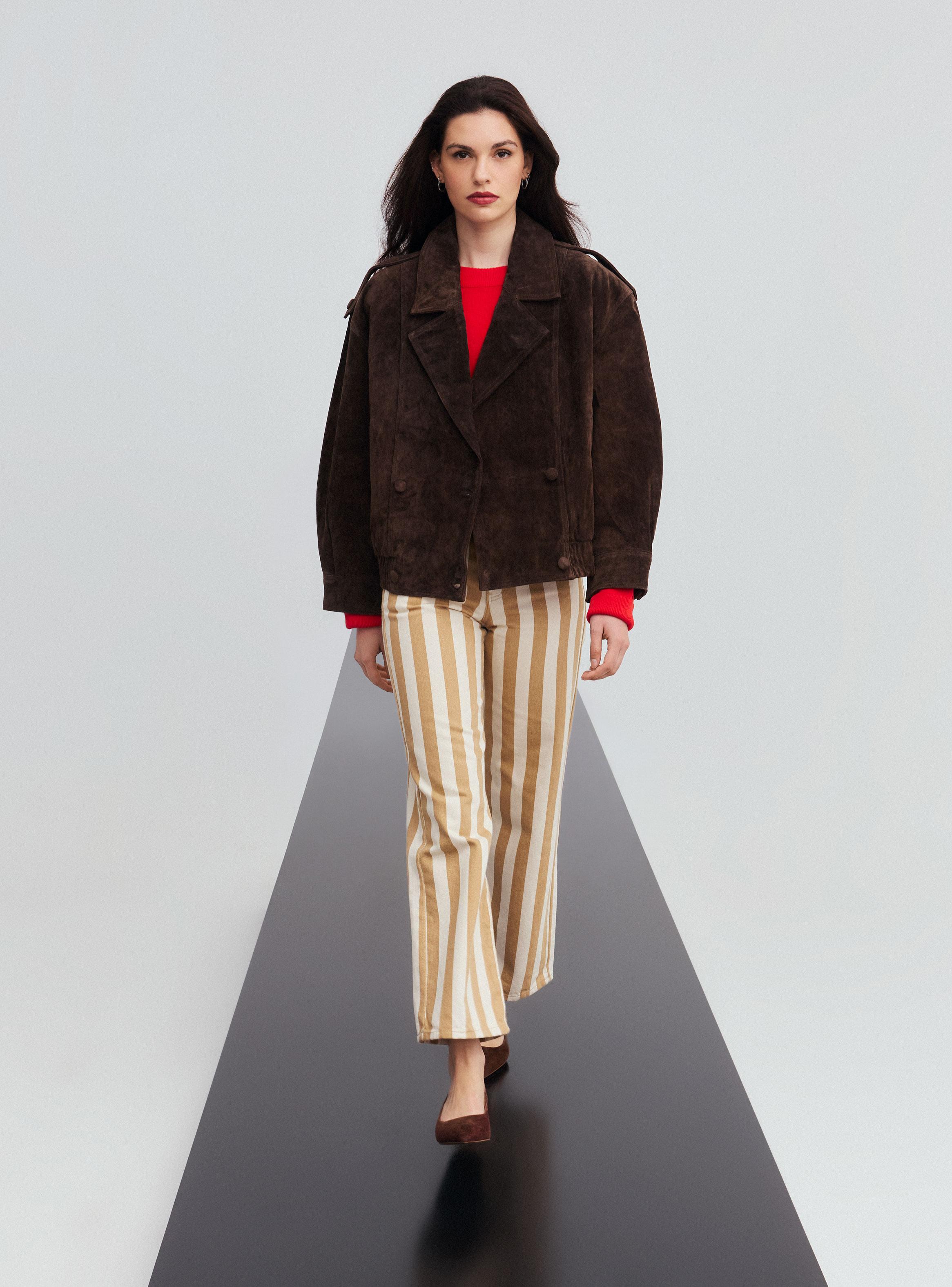 Chaqueta Tipo Bomber Cuero-4