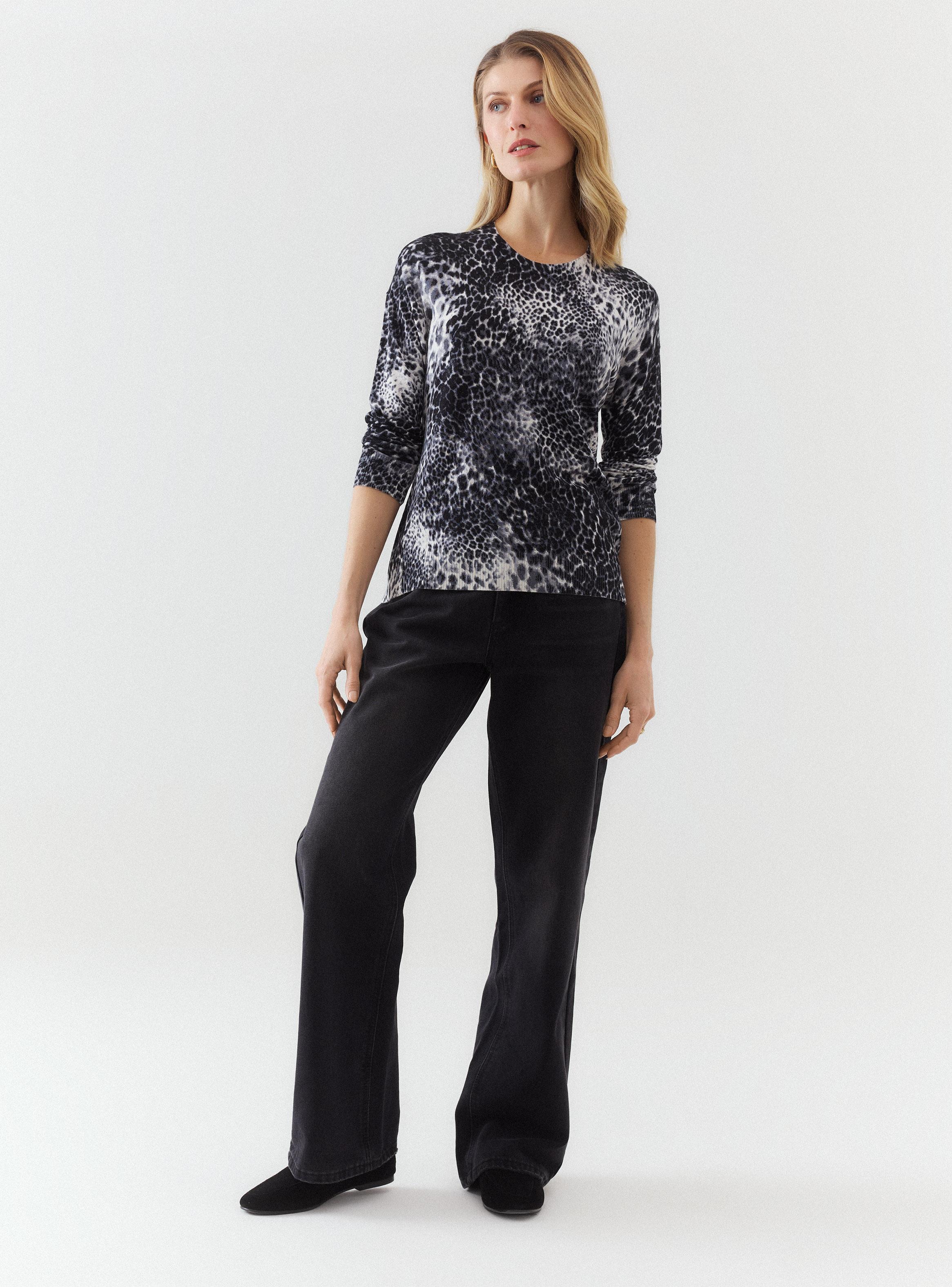 Sweater Escote Redondo Estampado-4