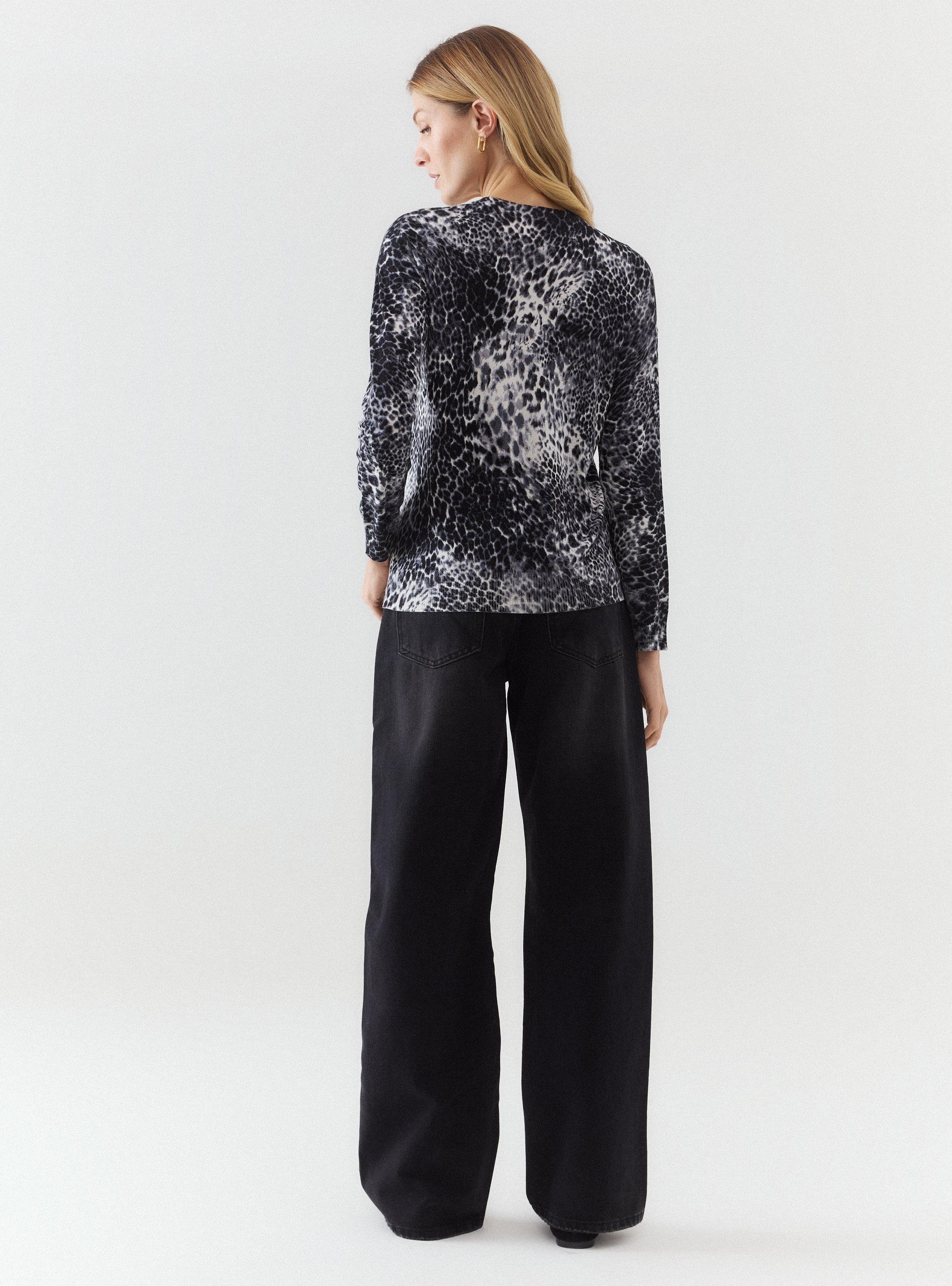 Sweater Escote Redondo Estampado-5