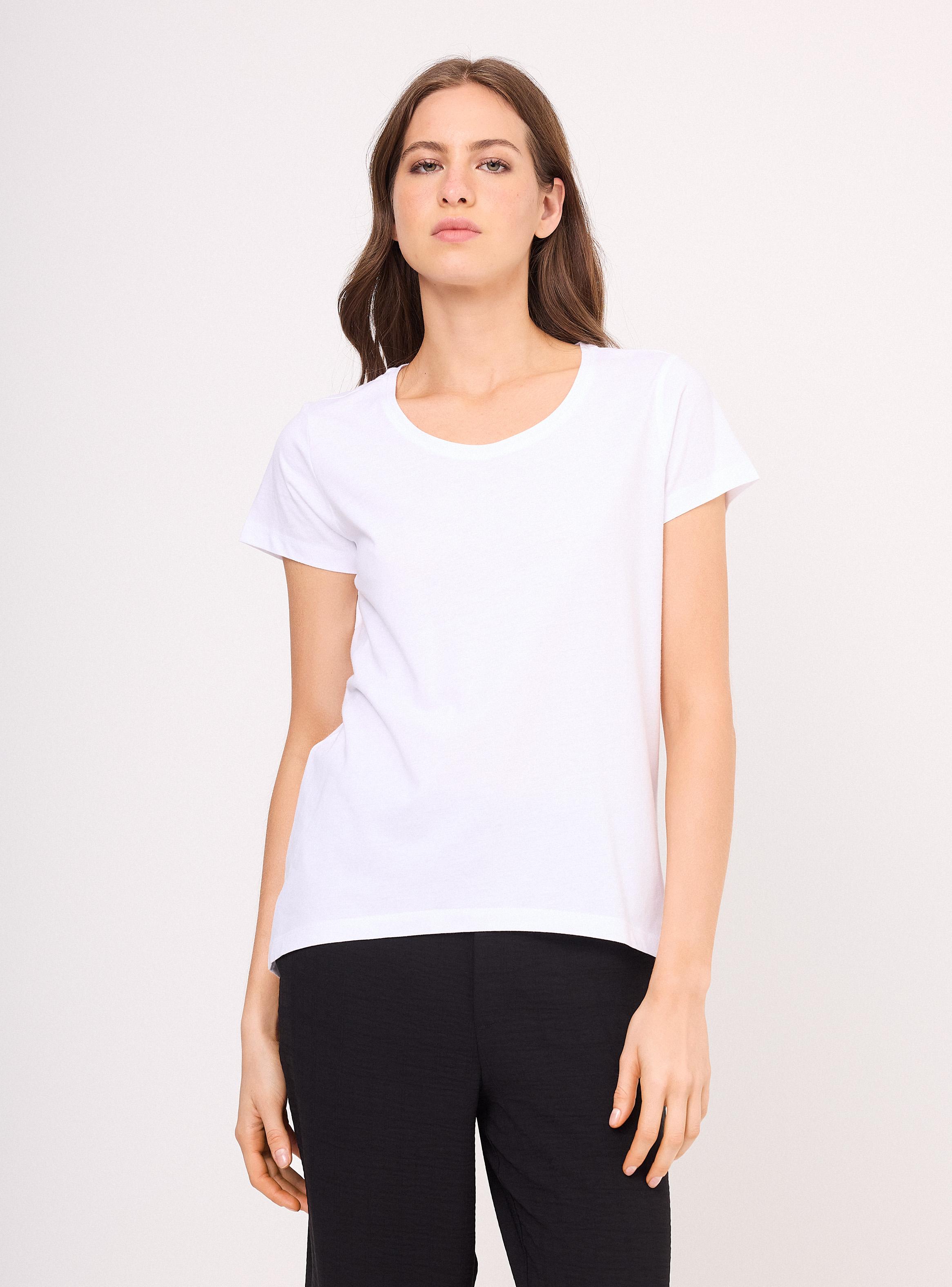 Polera Cuello Redondo Manga Corta Regular Fit Lisa-0