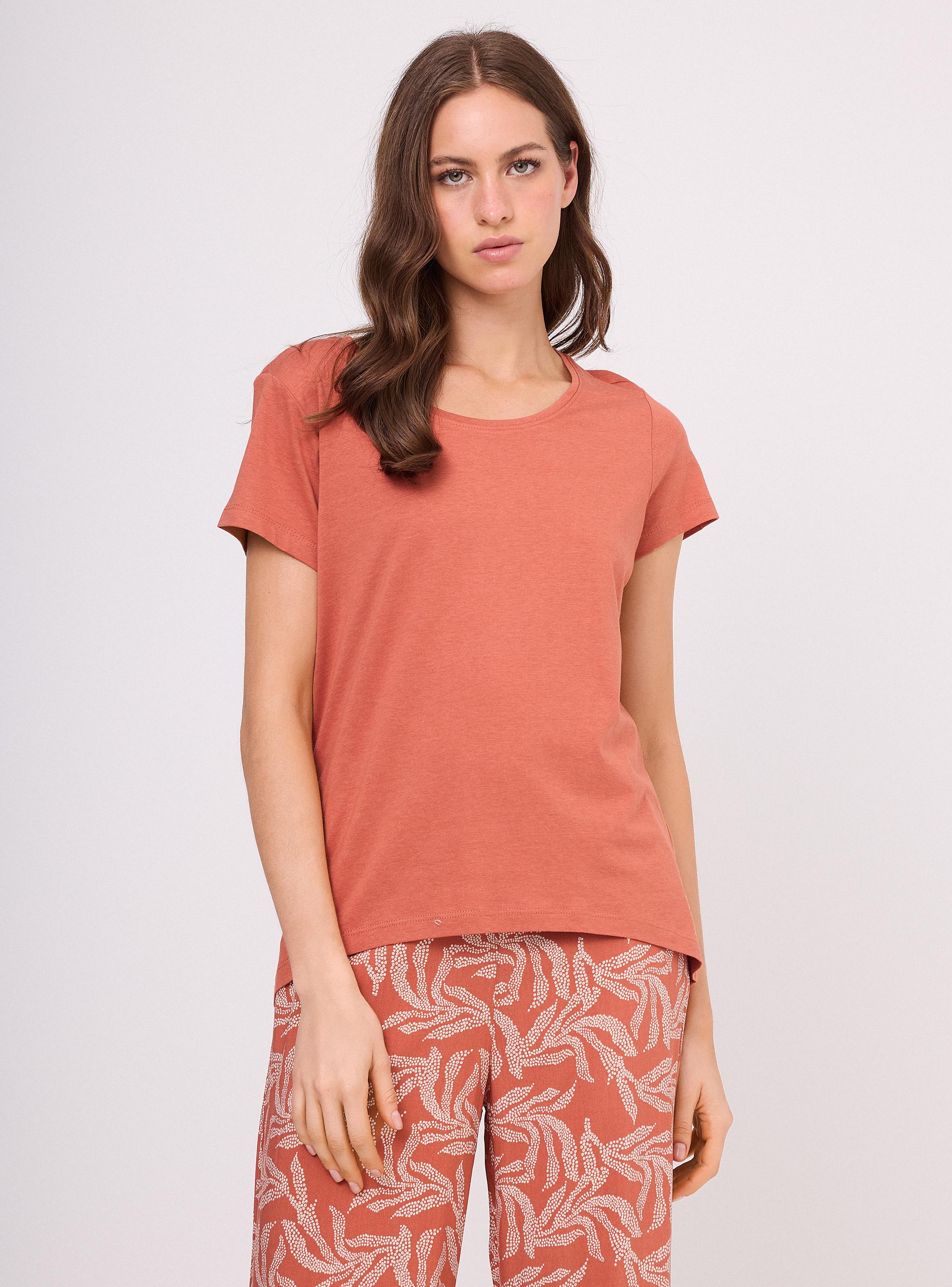Polera Cuello Redondo Manga Corta Regular Fit Lisa-0