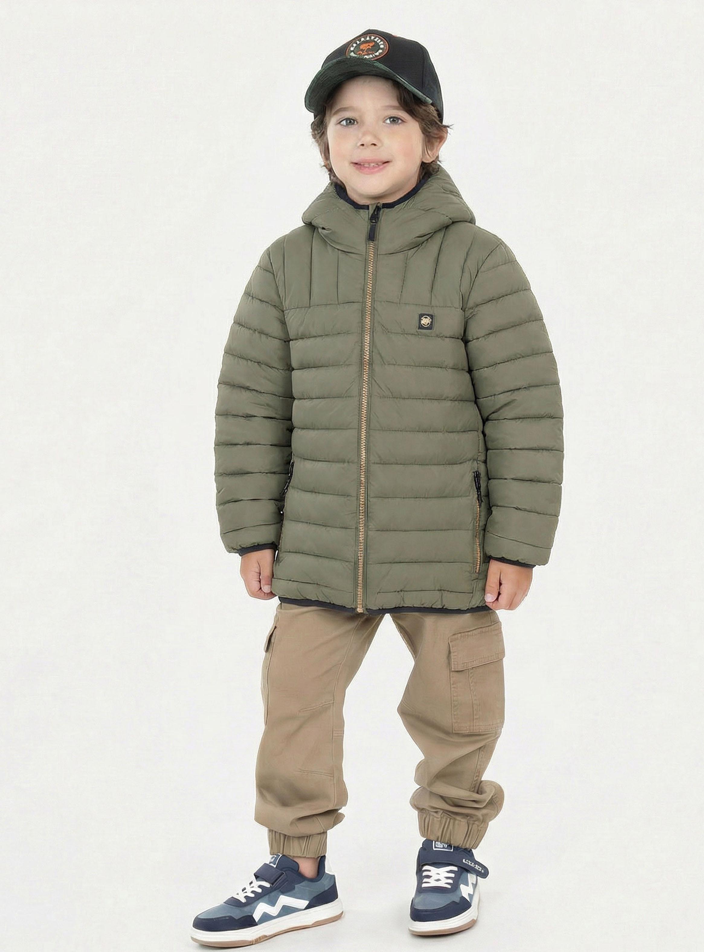 Parka Larga Olive Niño-2