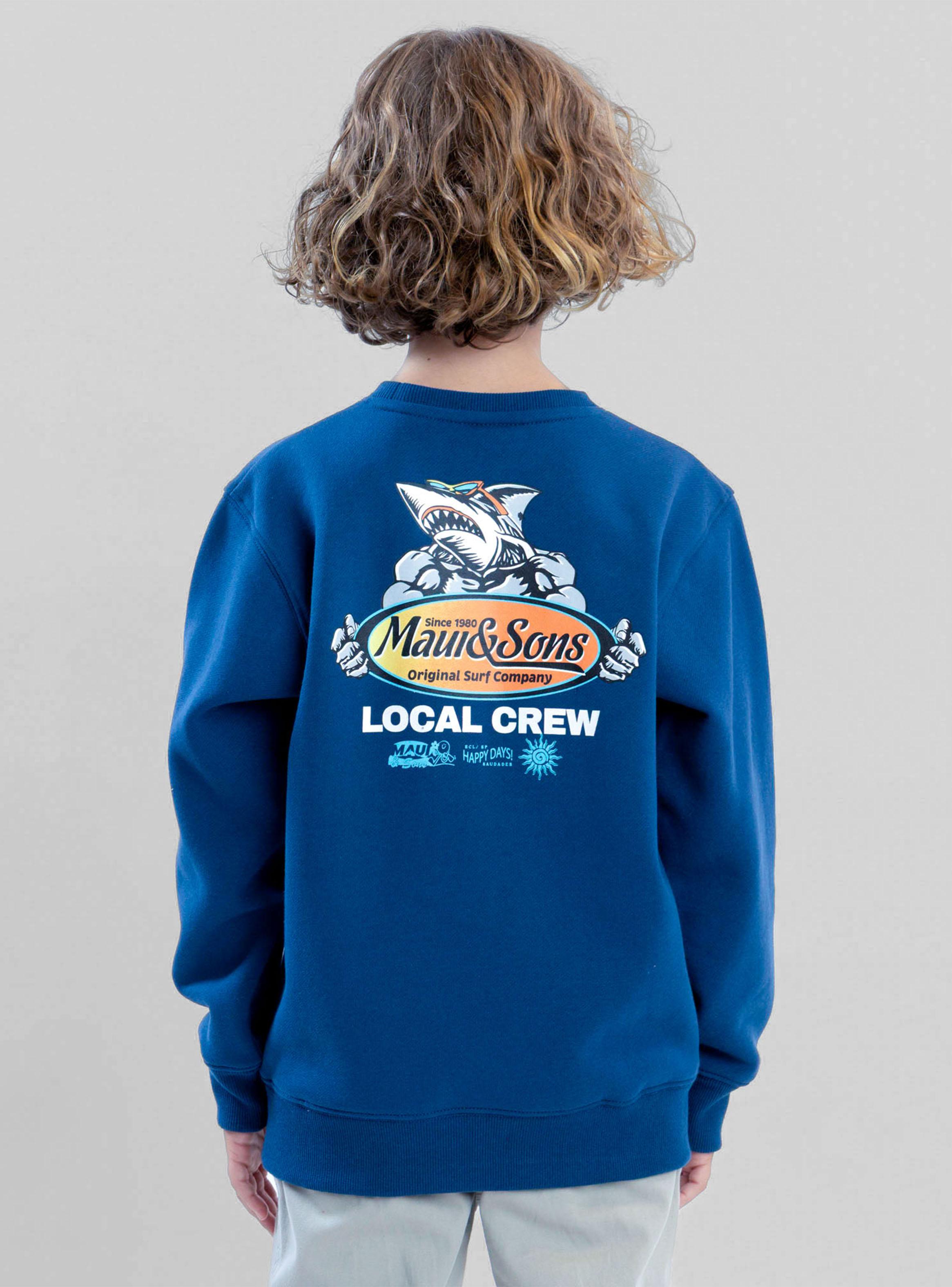 Polerón Estampado Surf Shark Denim-2