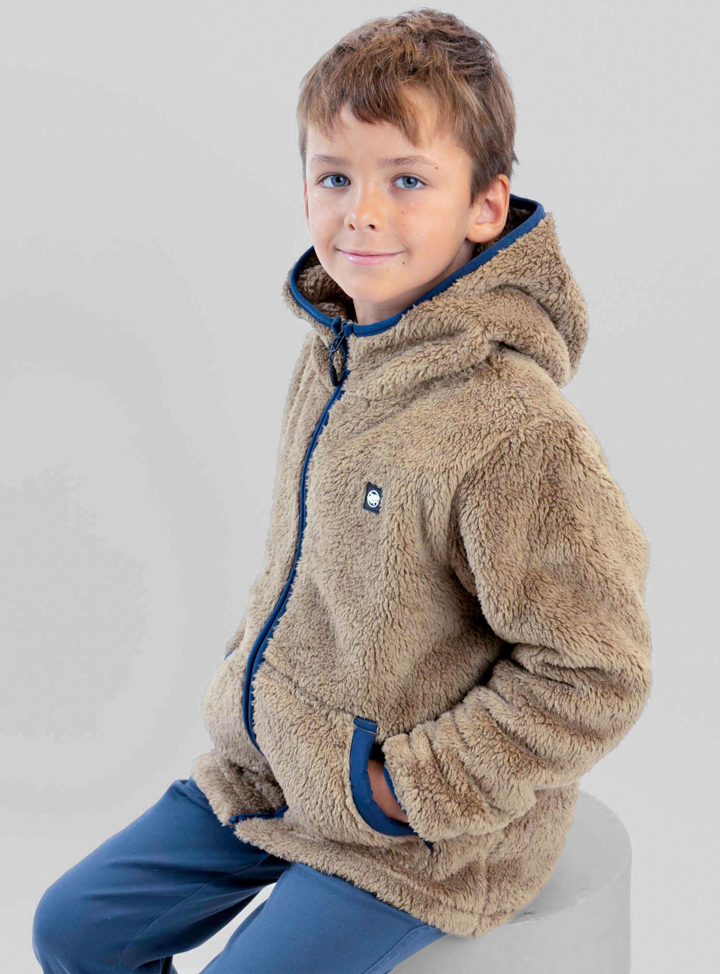 Polerón Chiporro Khaki Cierre Color-3