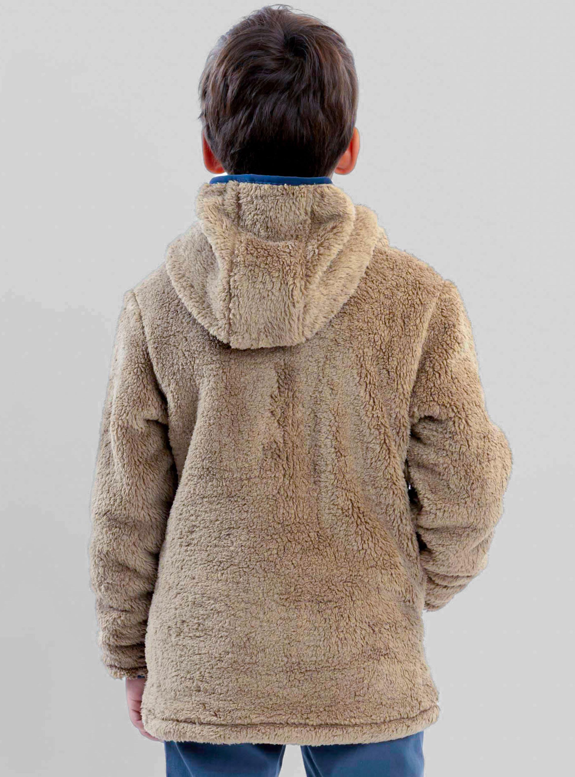 Polerón Chiporro Khaki Cierre Color-1