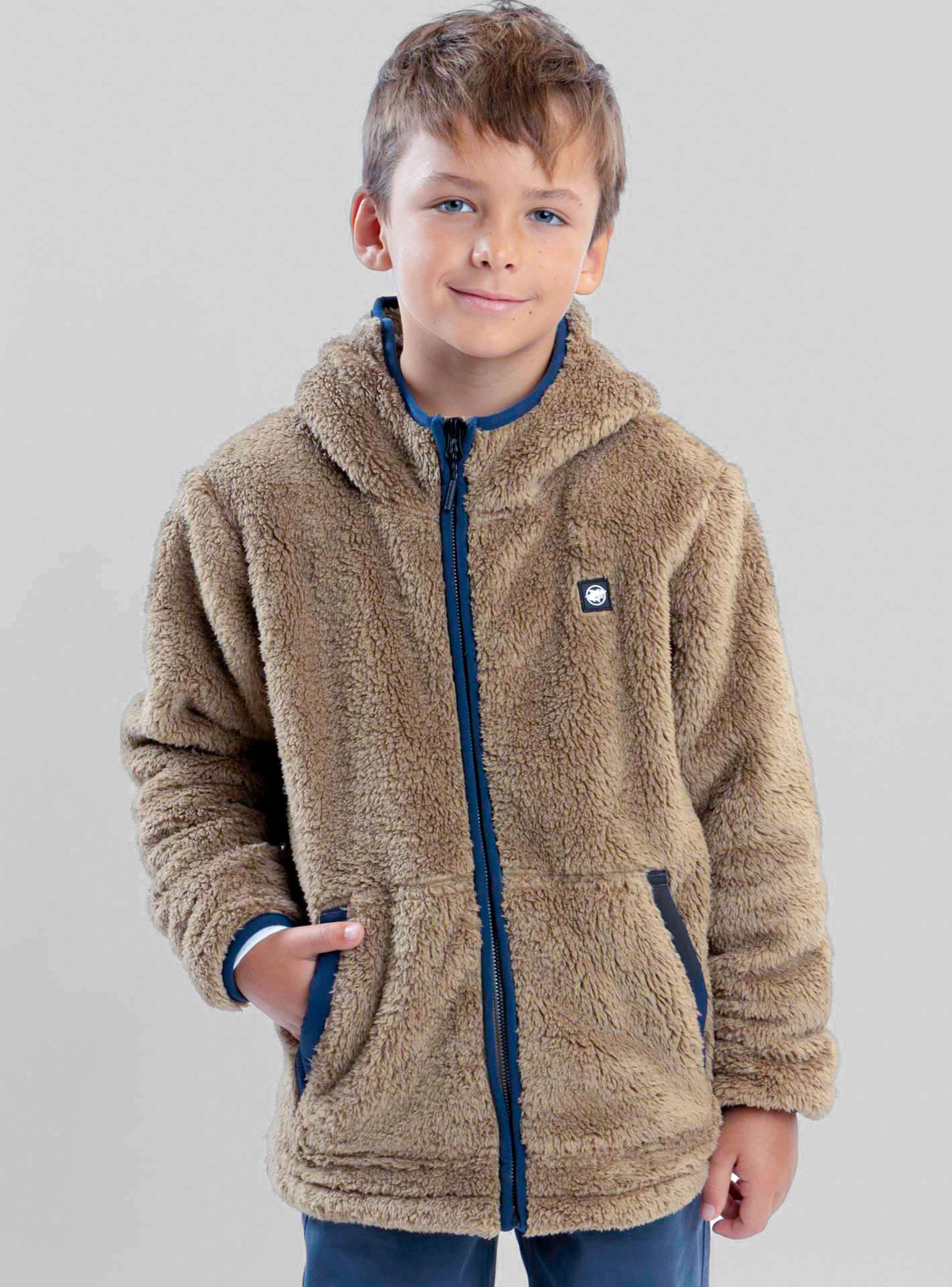 Polerón Chiporro Khaki Cierre Color-0