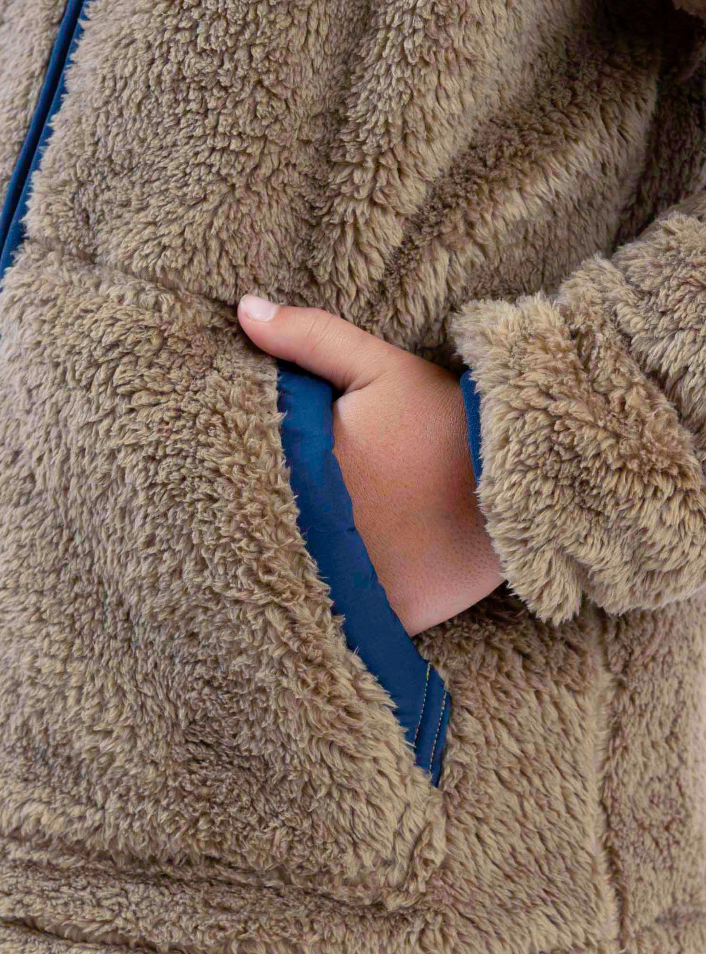 Polerón Chiporro Khaki Cierre Color-5