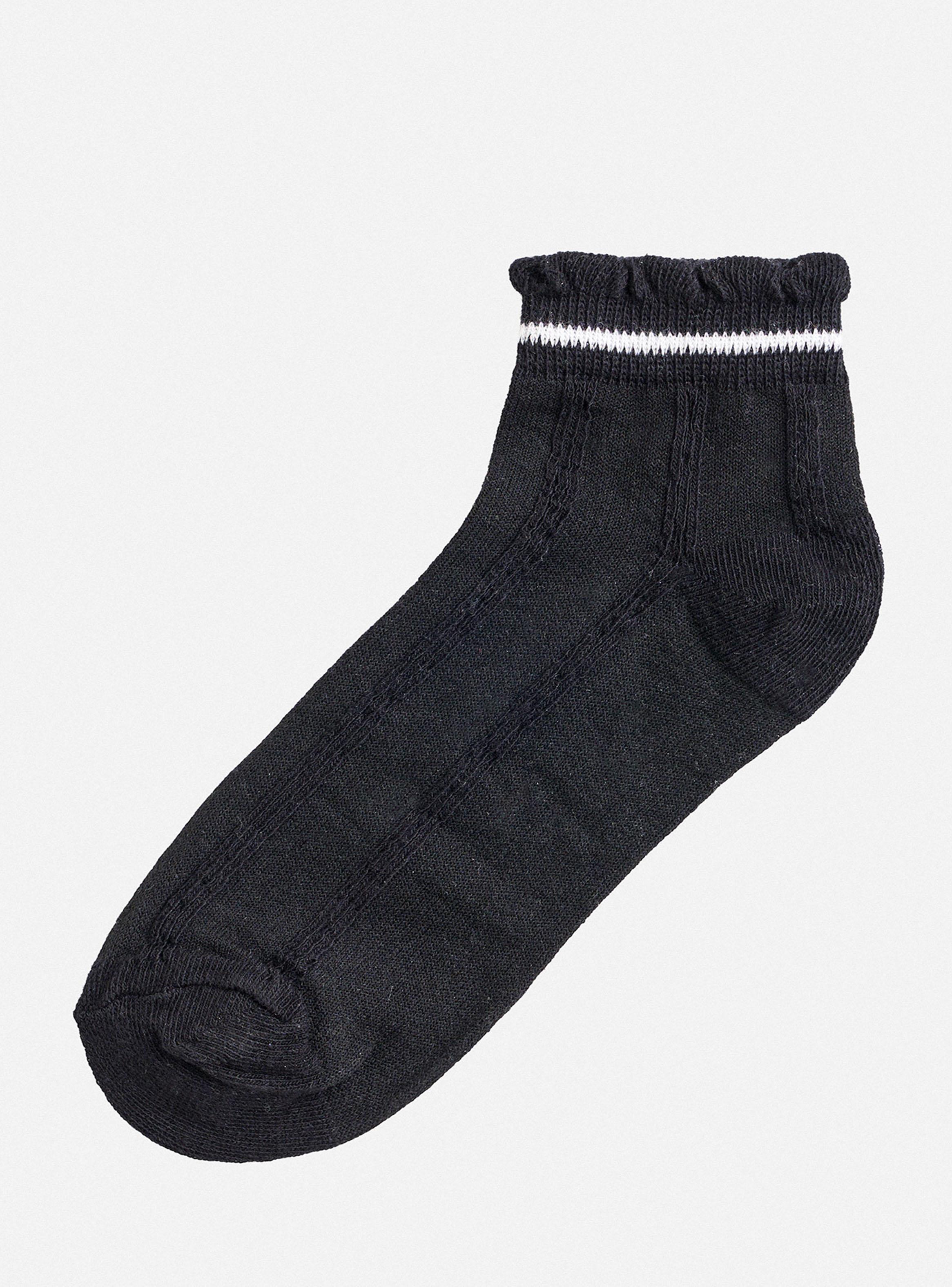 Pack 5 Calcetín Corto Franja Color Algodón-1