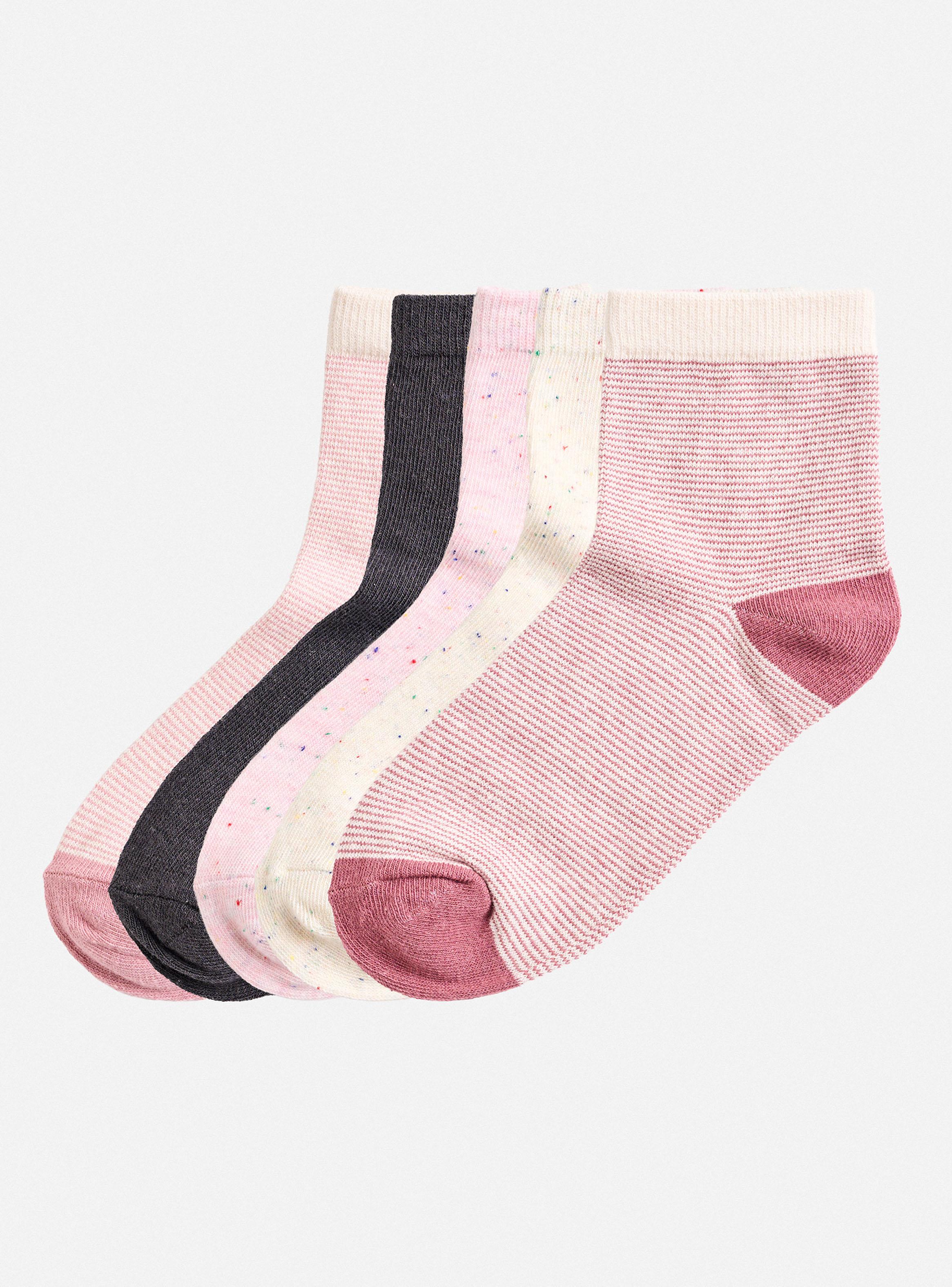 Pack 5 Calcetín Corto Print Algodón-0
