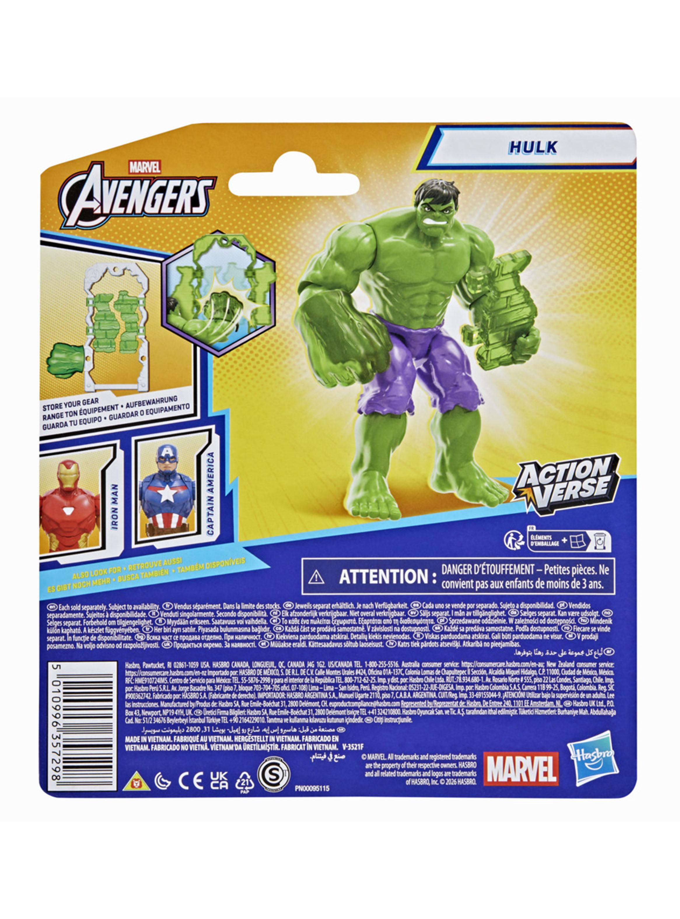 Figura de Acción Hulk Marvel Avengers ActionVerse-4
