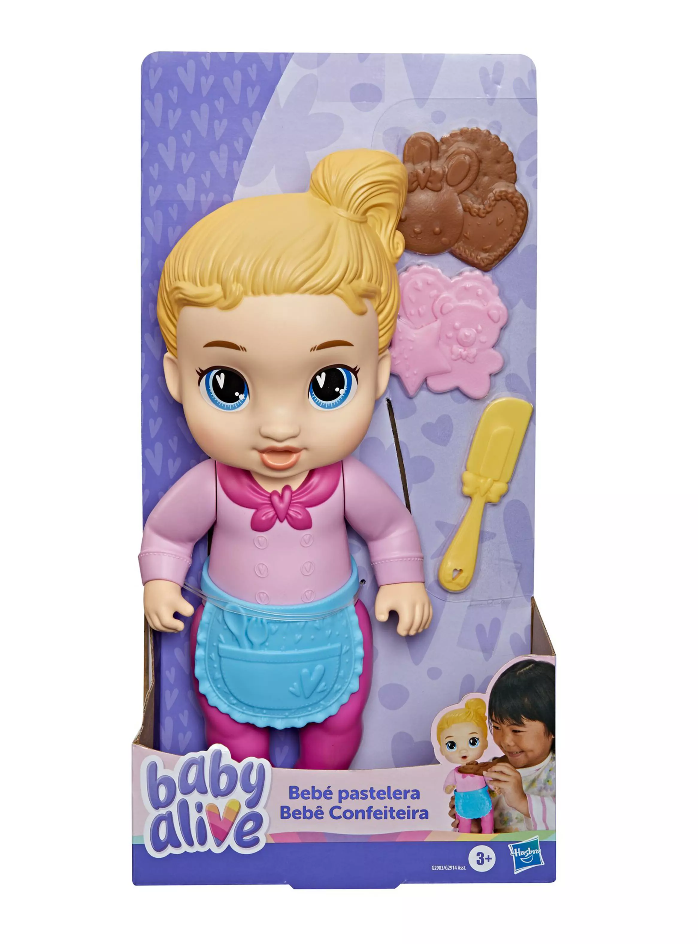 Muñeca Cabello Rubio Baby Baker-2