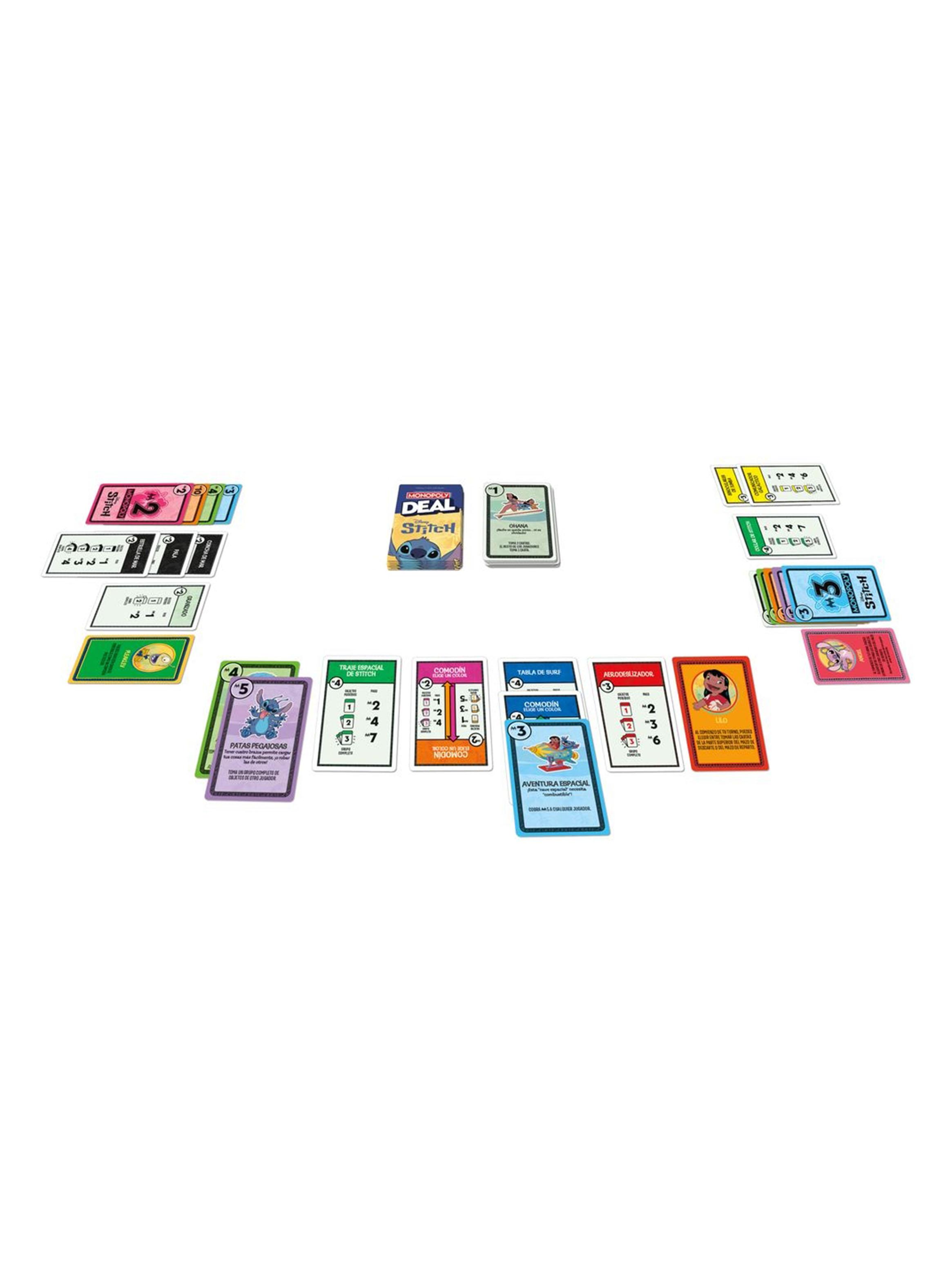 Juego de Mesa Monopoly Deal Edición Disney Stitch-4