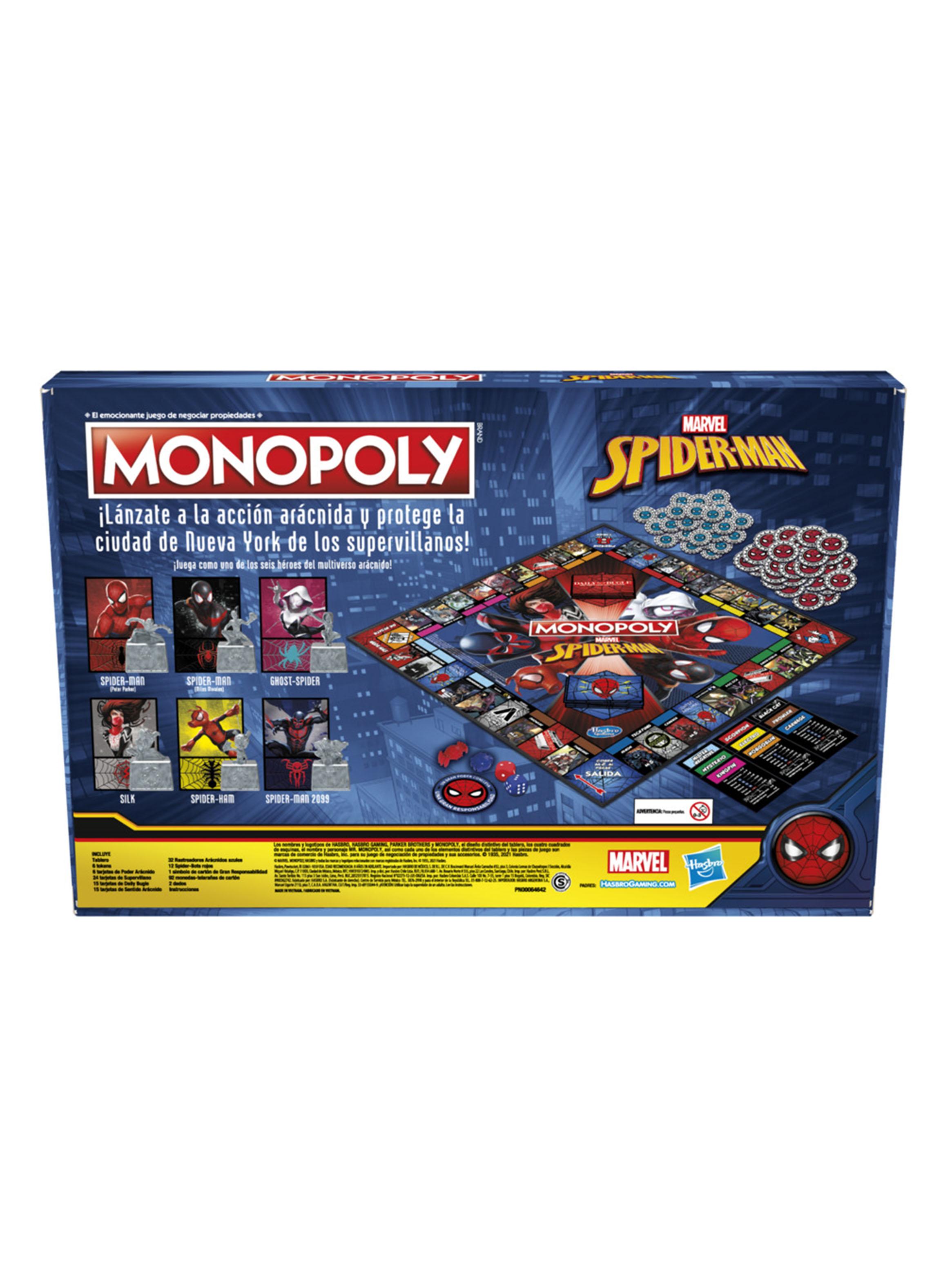 Juego de Mesa Infantil Monopoly Spiderman-4