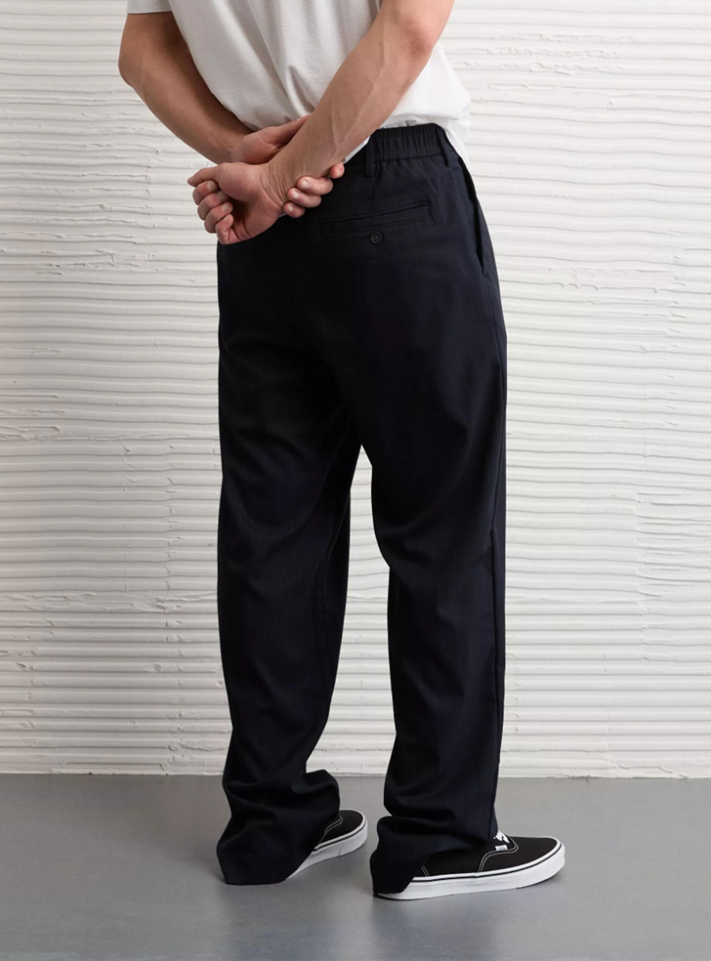 Pantalón con Pinzas Tiro Medio-1