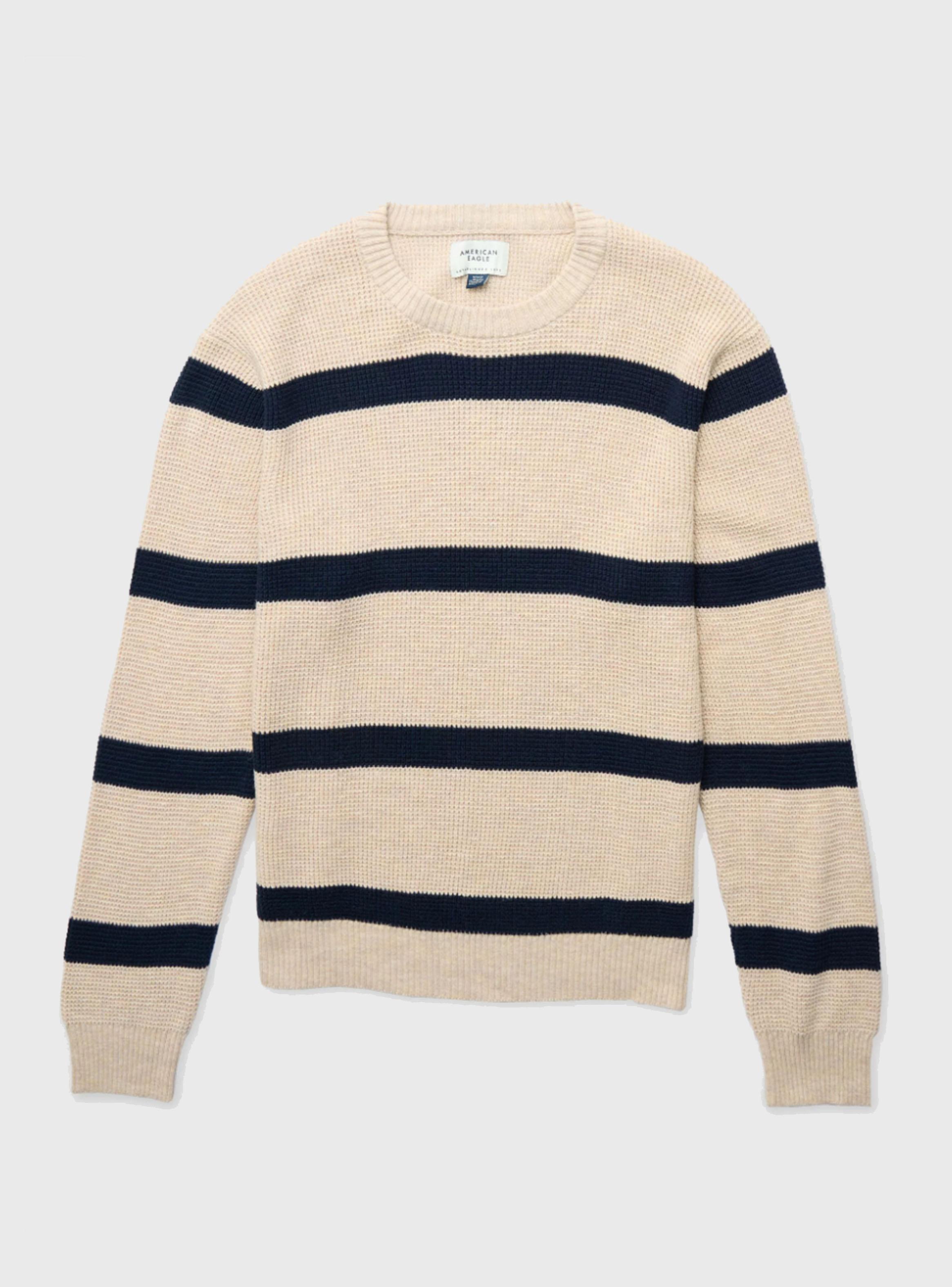Sweater AE Cuello Redondo Textura Waffle-2
