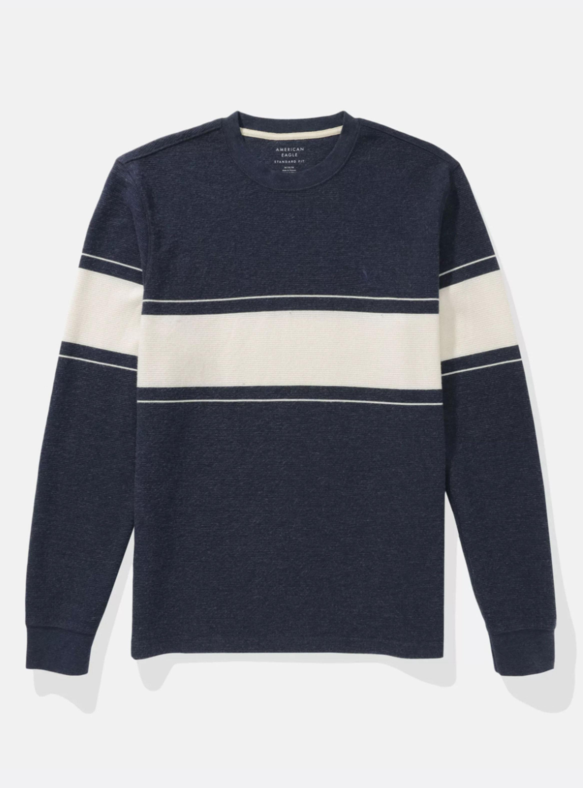 Sweater AE Tejido Clásico a Rayas-2