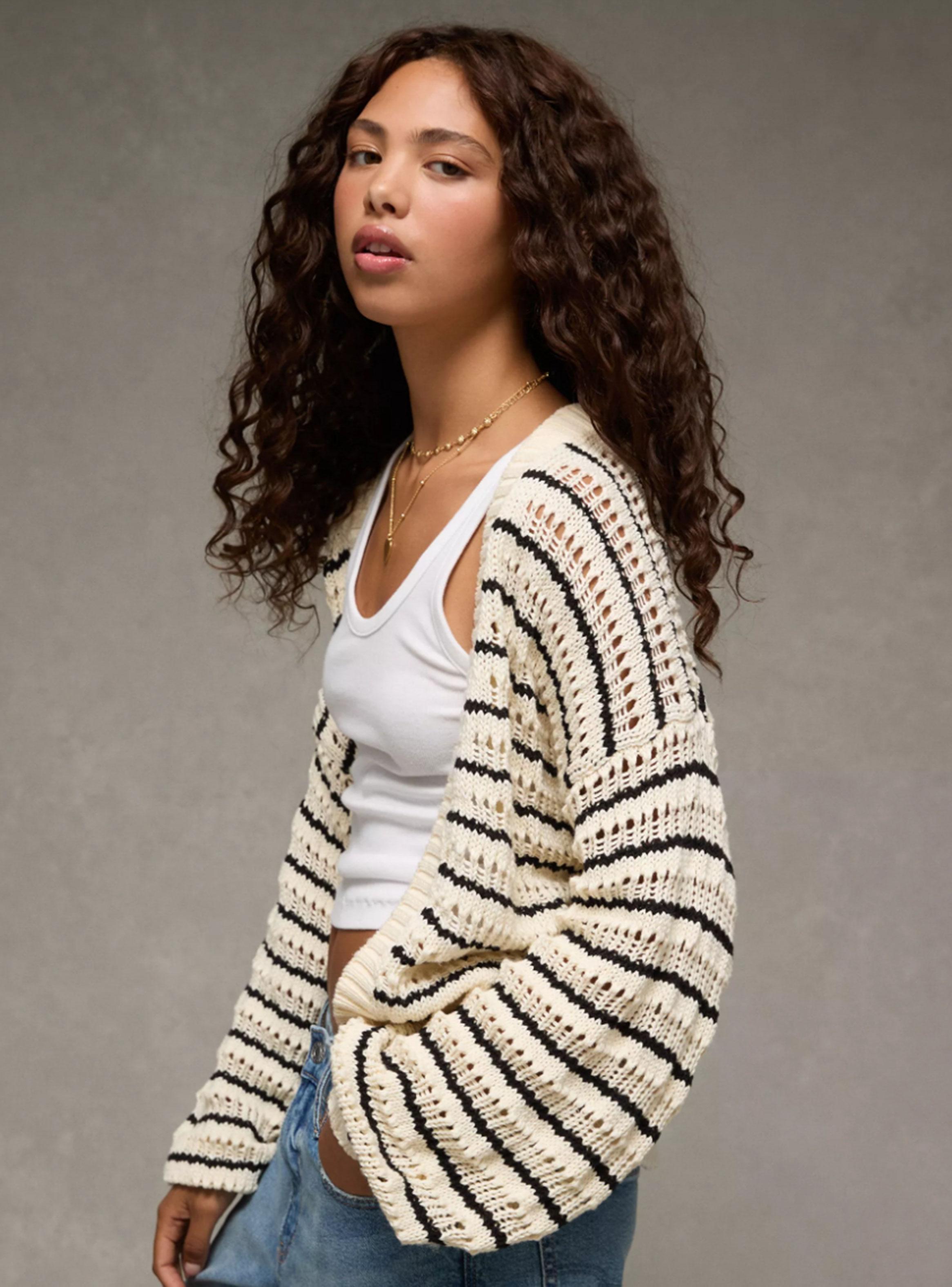 Sweater Tejido Ae Abierto-2