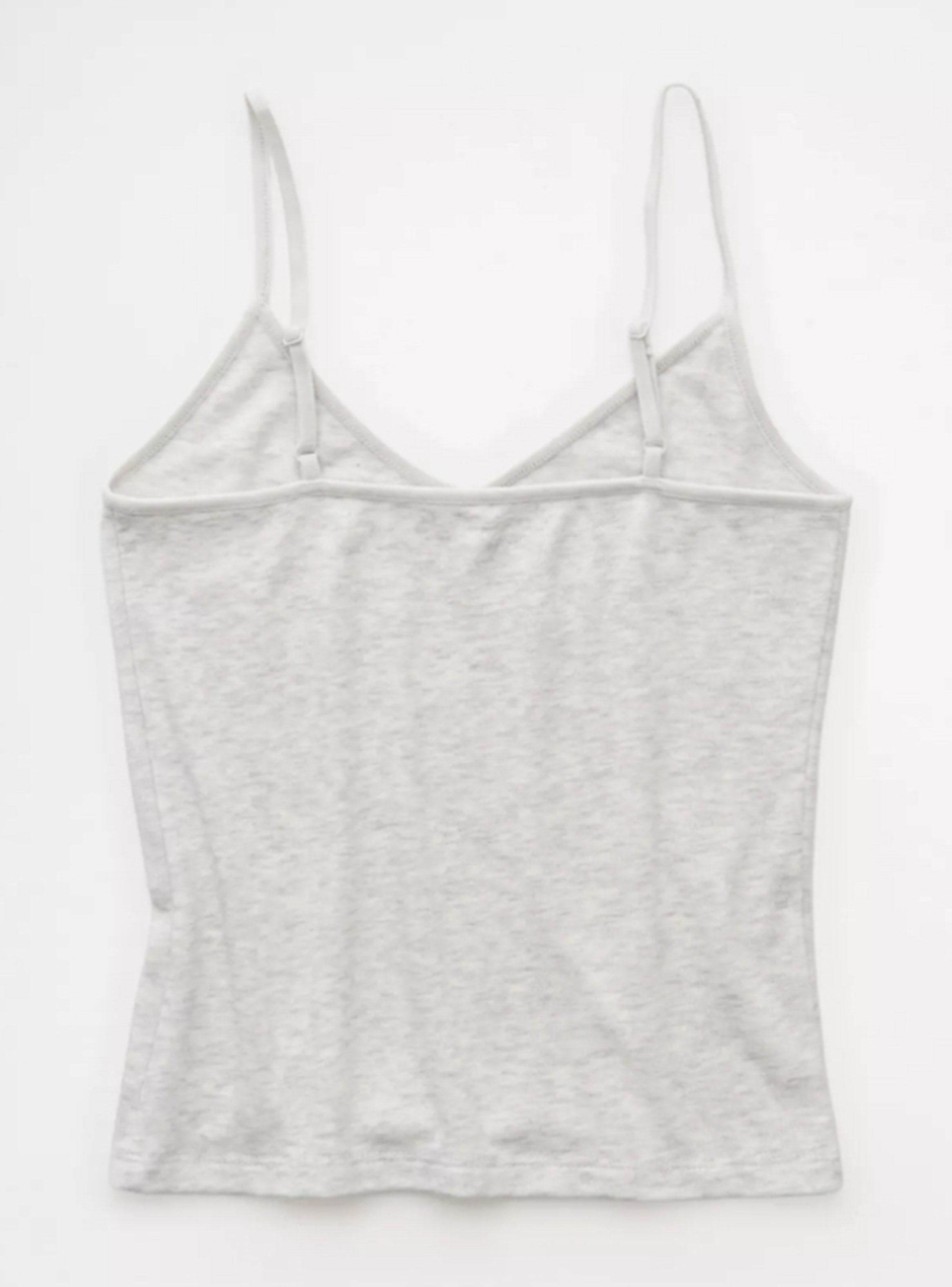 Polera Ae Rib Escote en V con Tirantes Tank Top-4