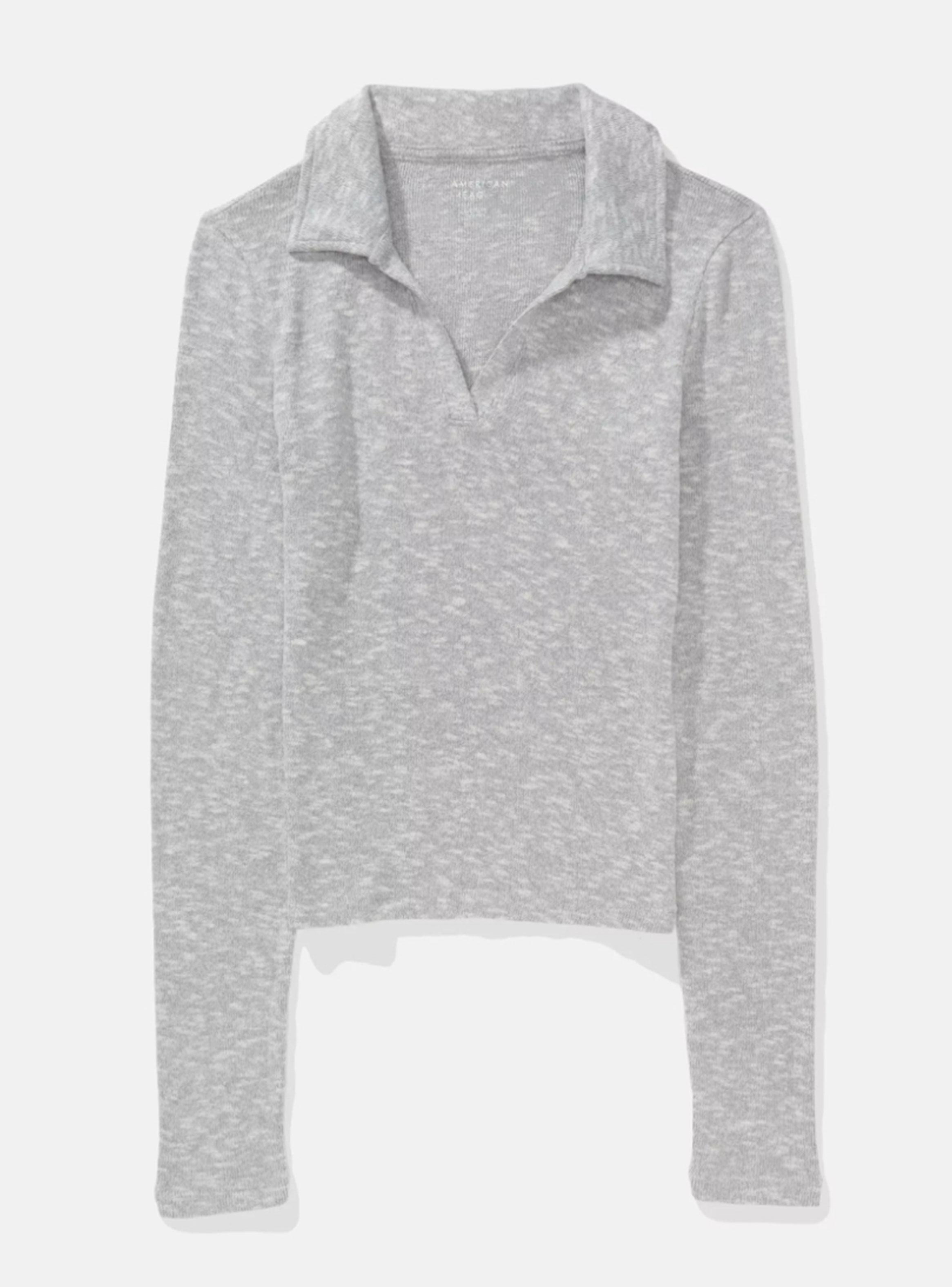 Polera Ae Polo de Felpa Manga Larga-3