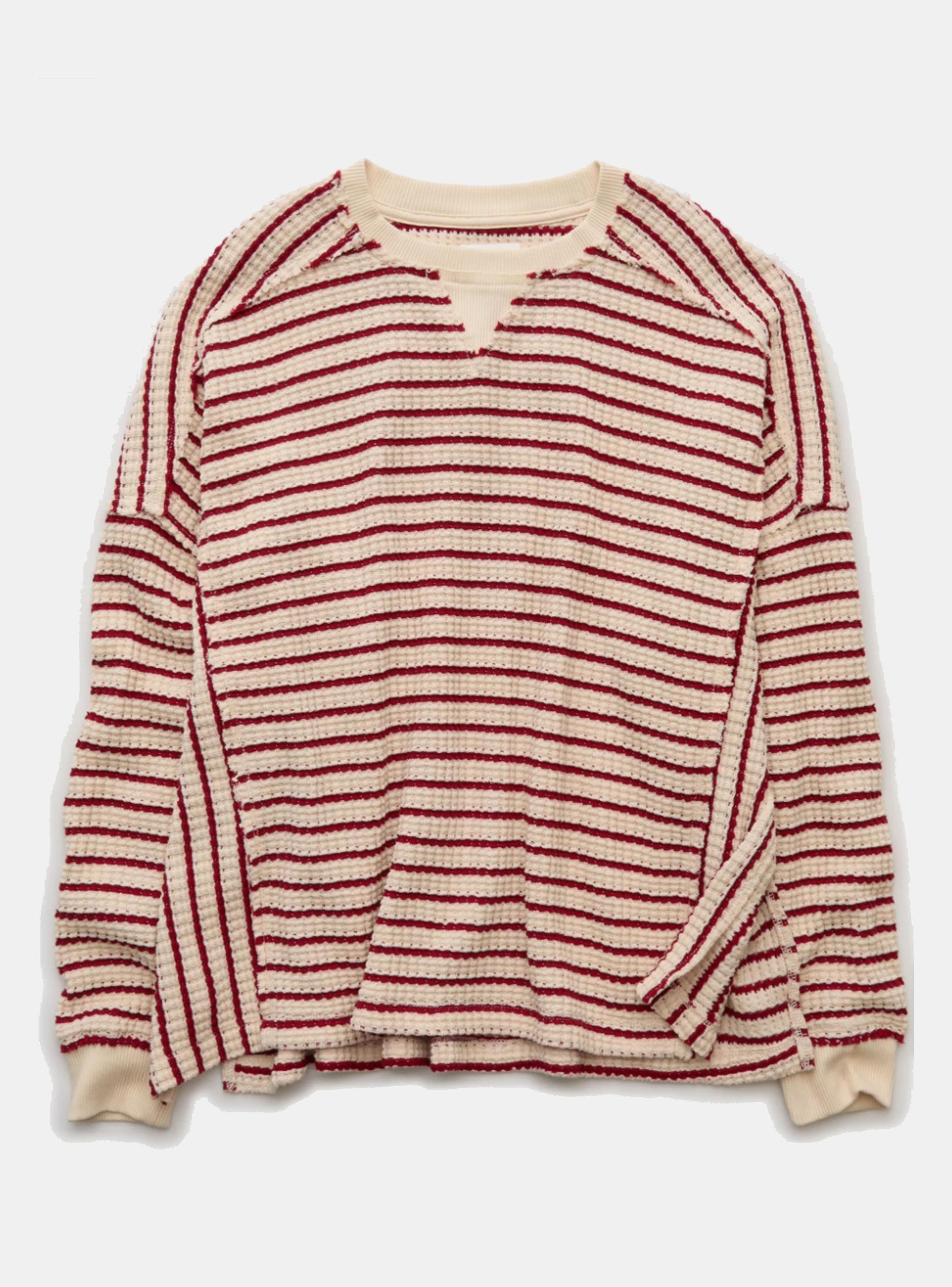 Polerón Ae Crew Neck Big Hug Waffle-3
