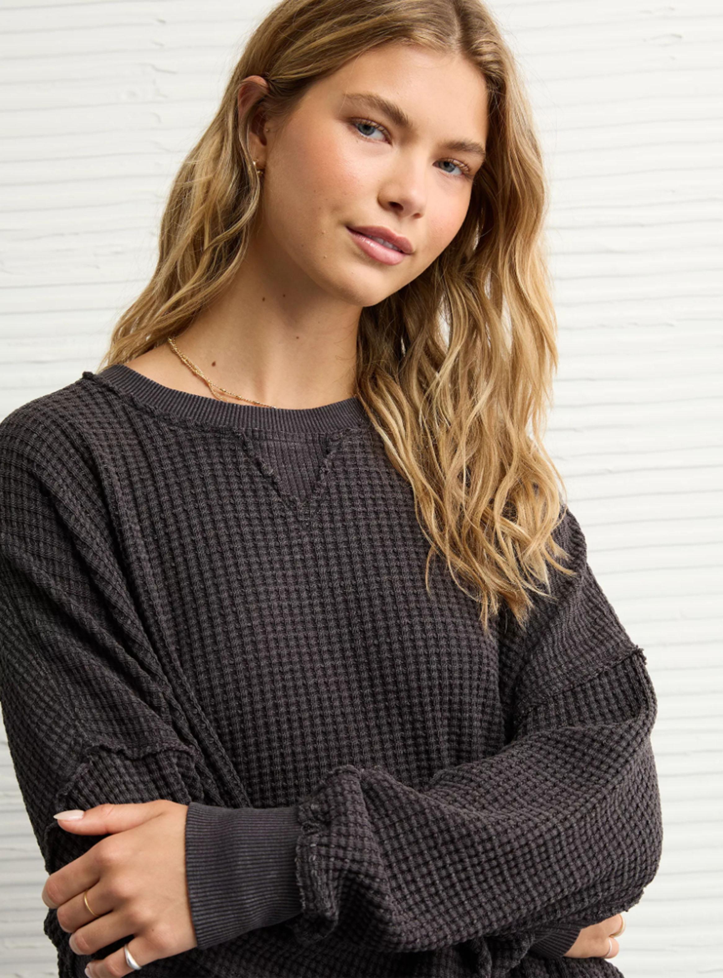 Polerón Ae Crew Neck Waffle-2