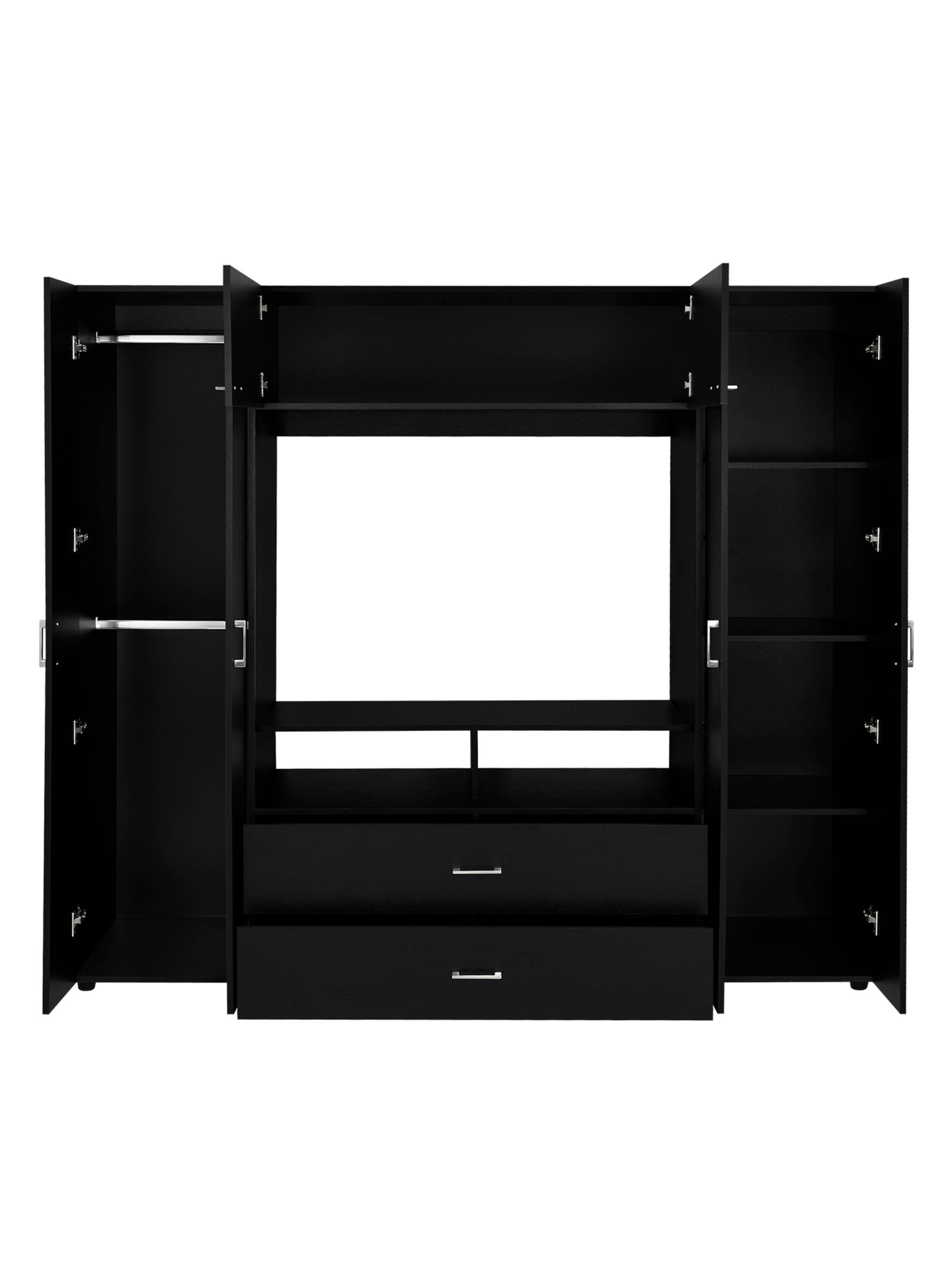 Clóset Manila Z-200 6 Puertas TV 46'' Wengue-2