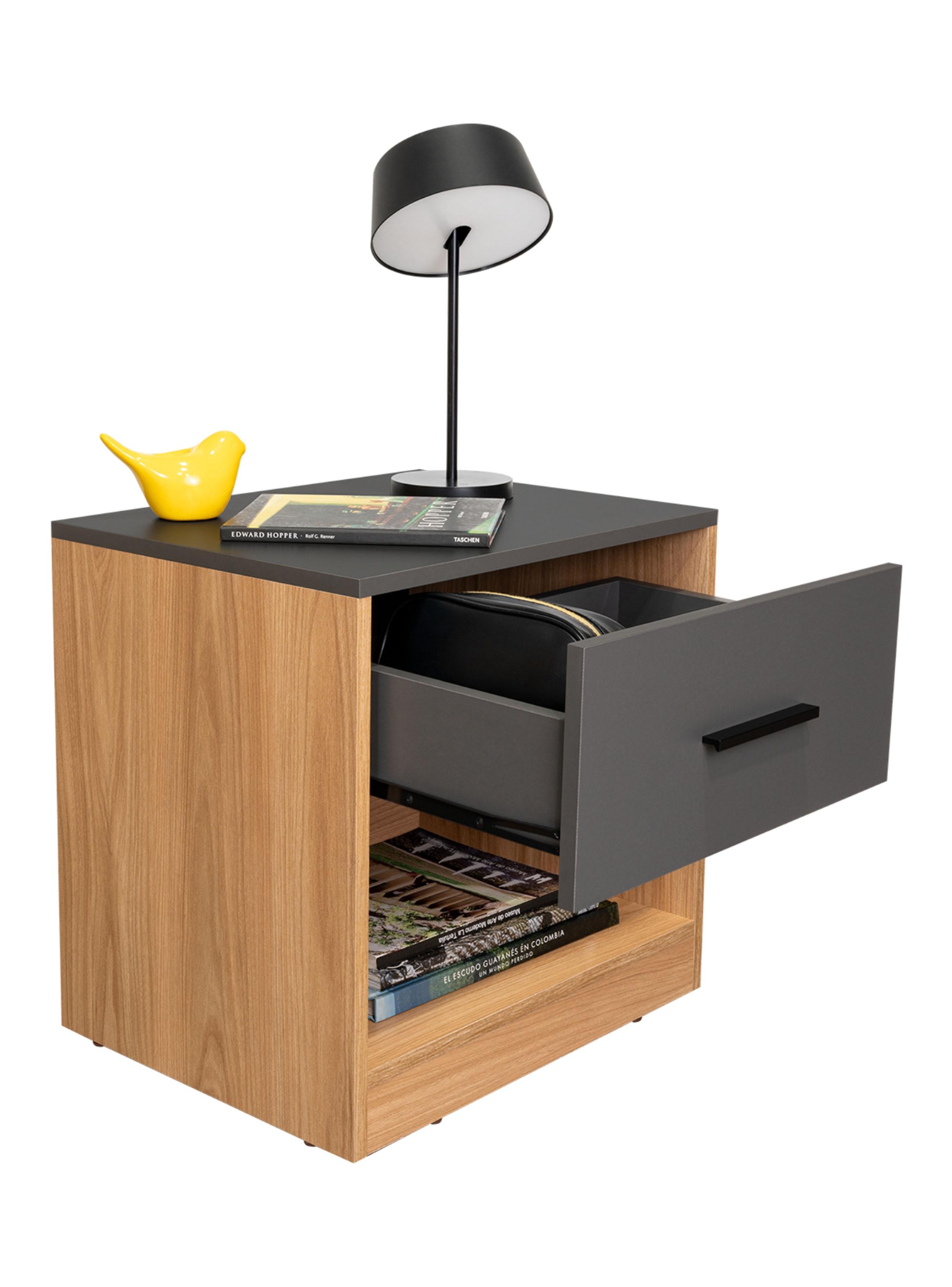 Velador 1 Puerta Girona Fresno y Plomo-2