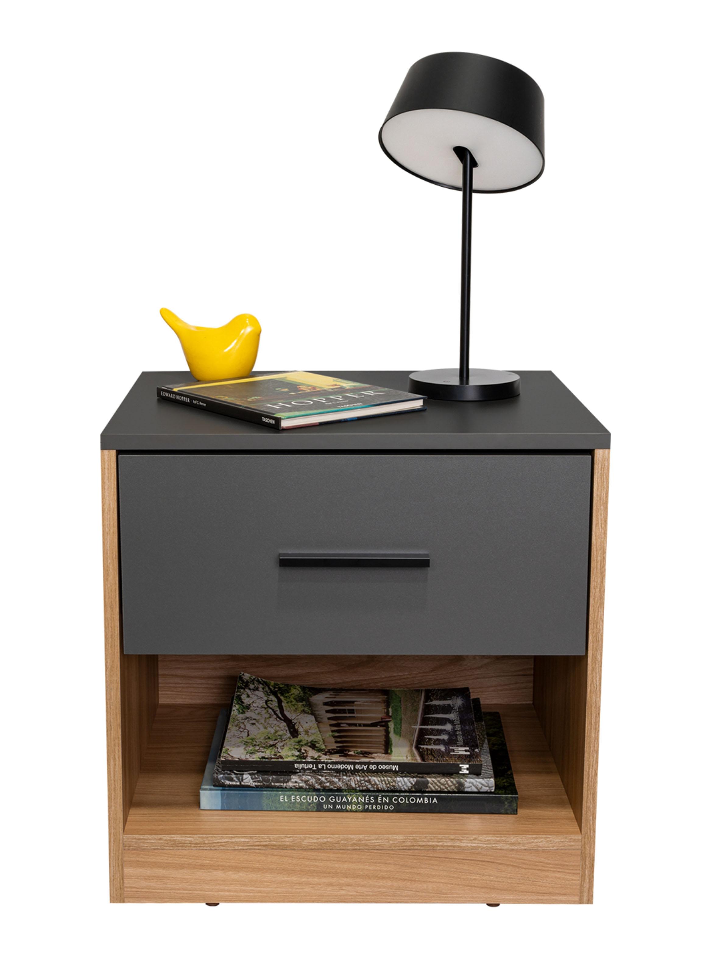 Velador 1 Puerta Girona Fresno y Plomo-3