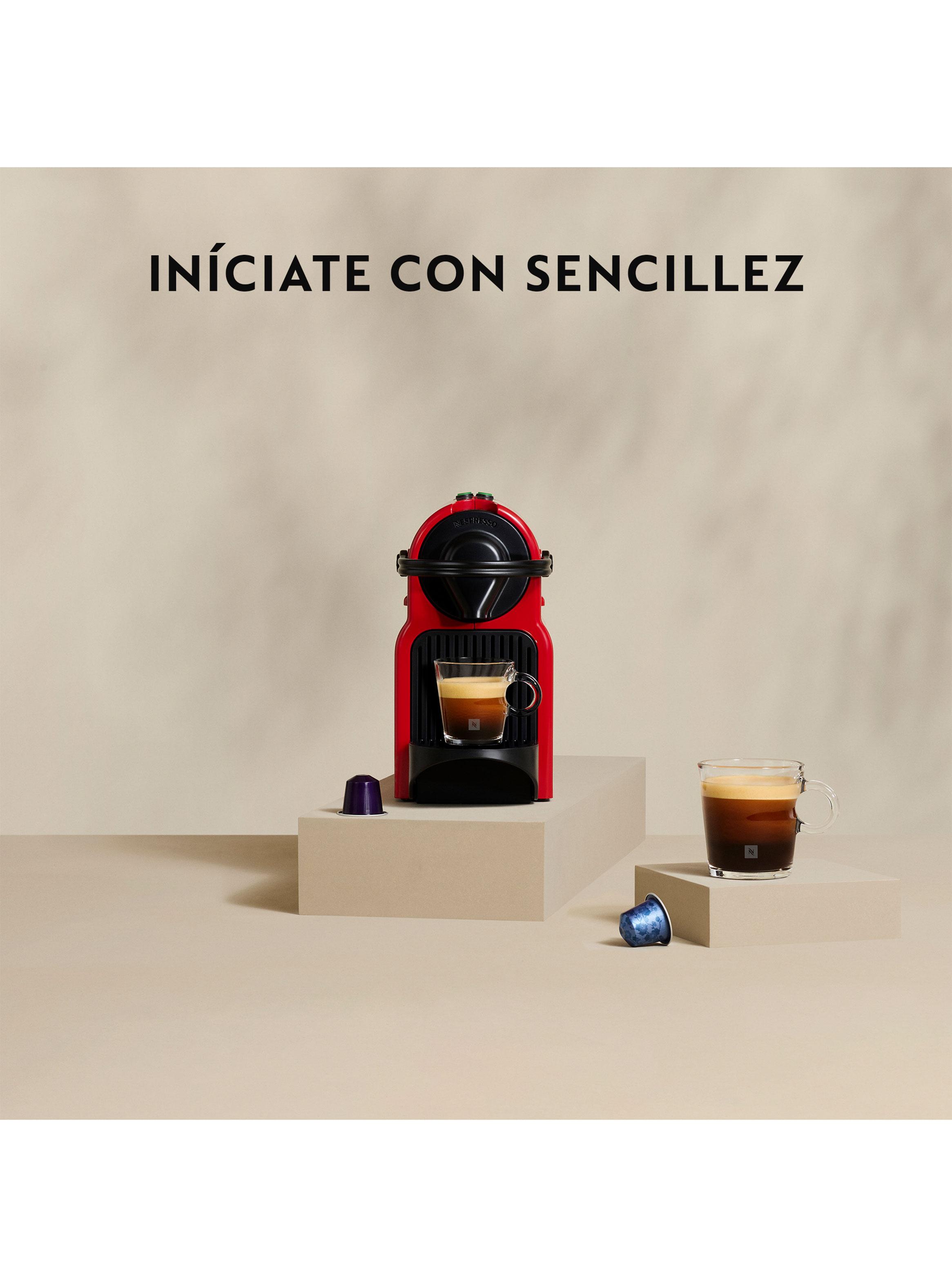 Cafetera de Cápsulas Inissia Roja + Espumador de Leche Aeroccino 3-9