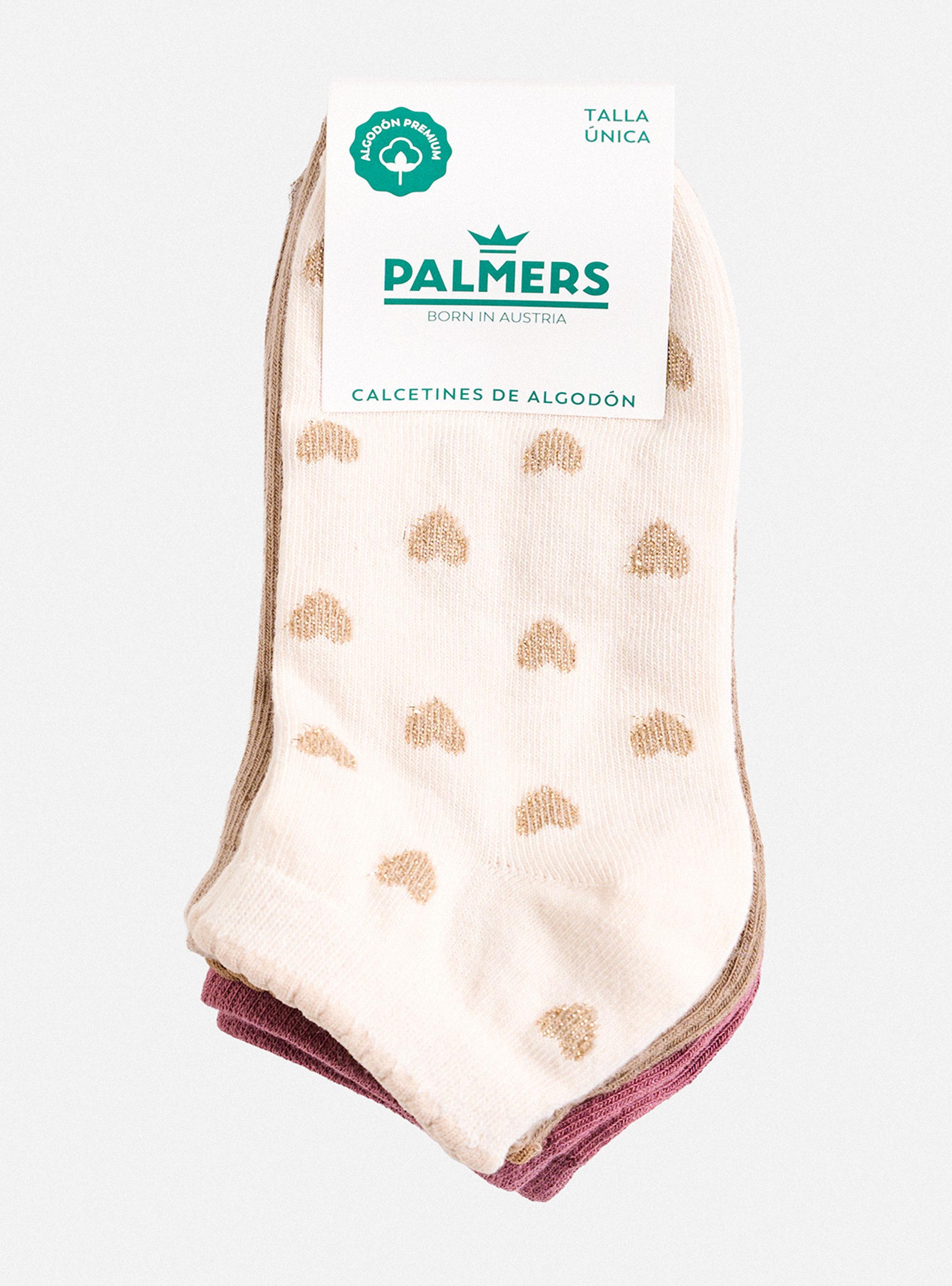 Pack 5 Calcetín Tobillero Print Heart Algodón-1