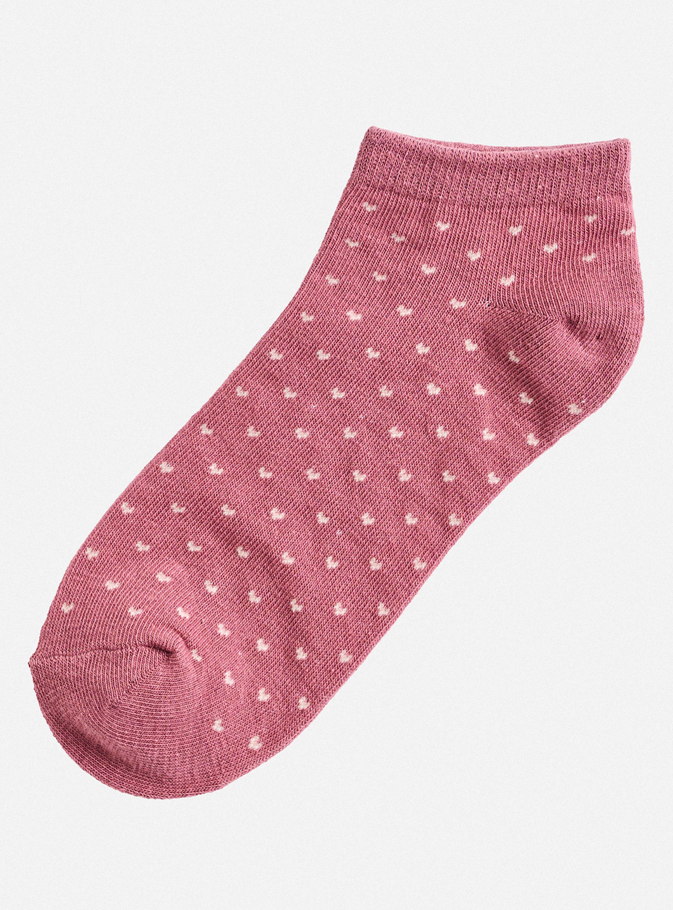 Pack 5 Calcetín Tobillero Print Heart Algodón-3