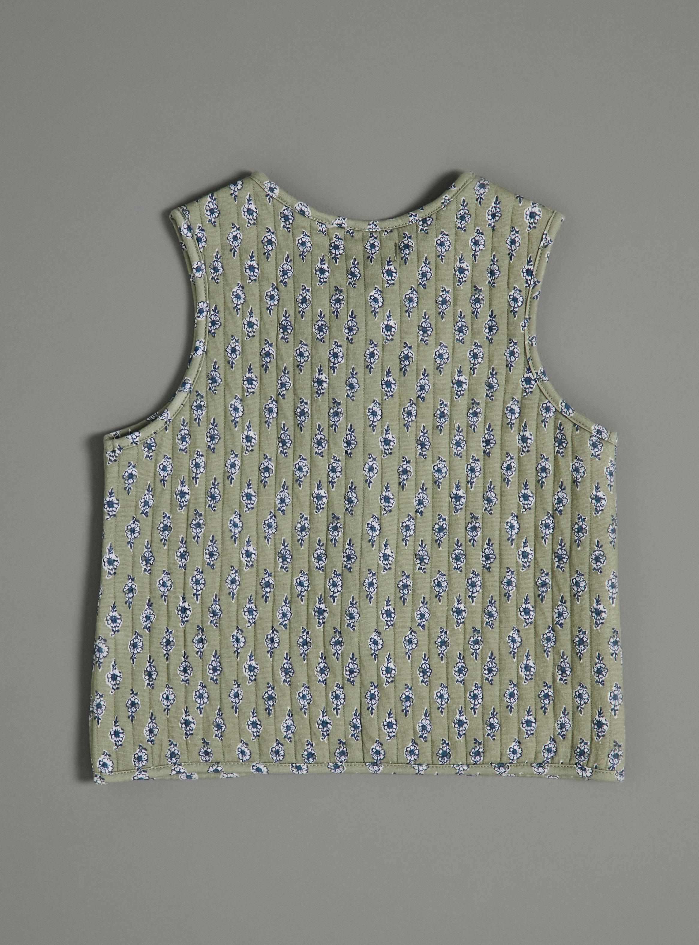 Chaqueta Vest Estampado con Amarras-2