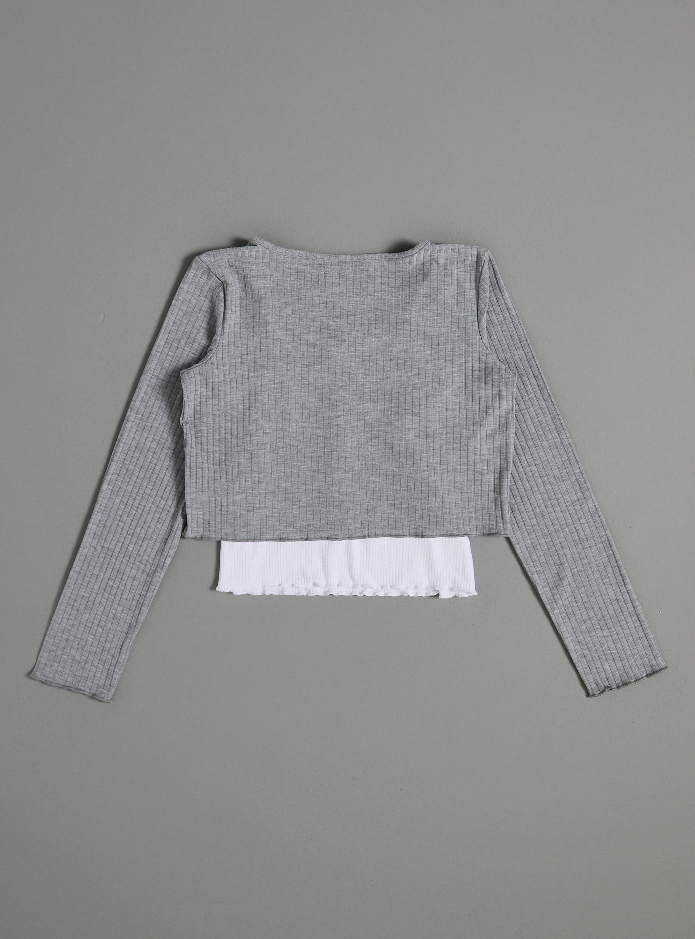 Polera Doble Rib con Botones y Pabilos-2