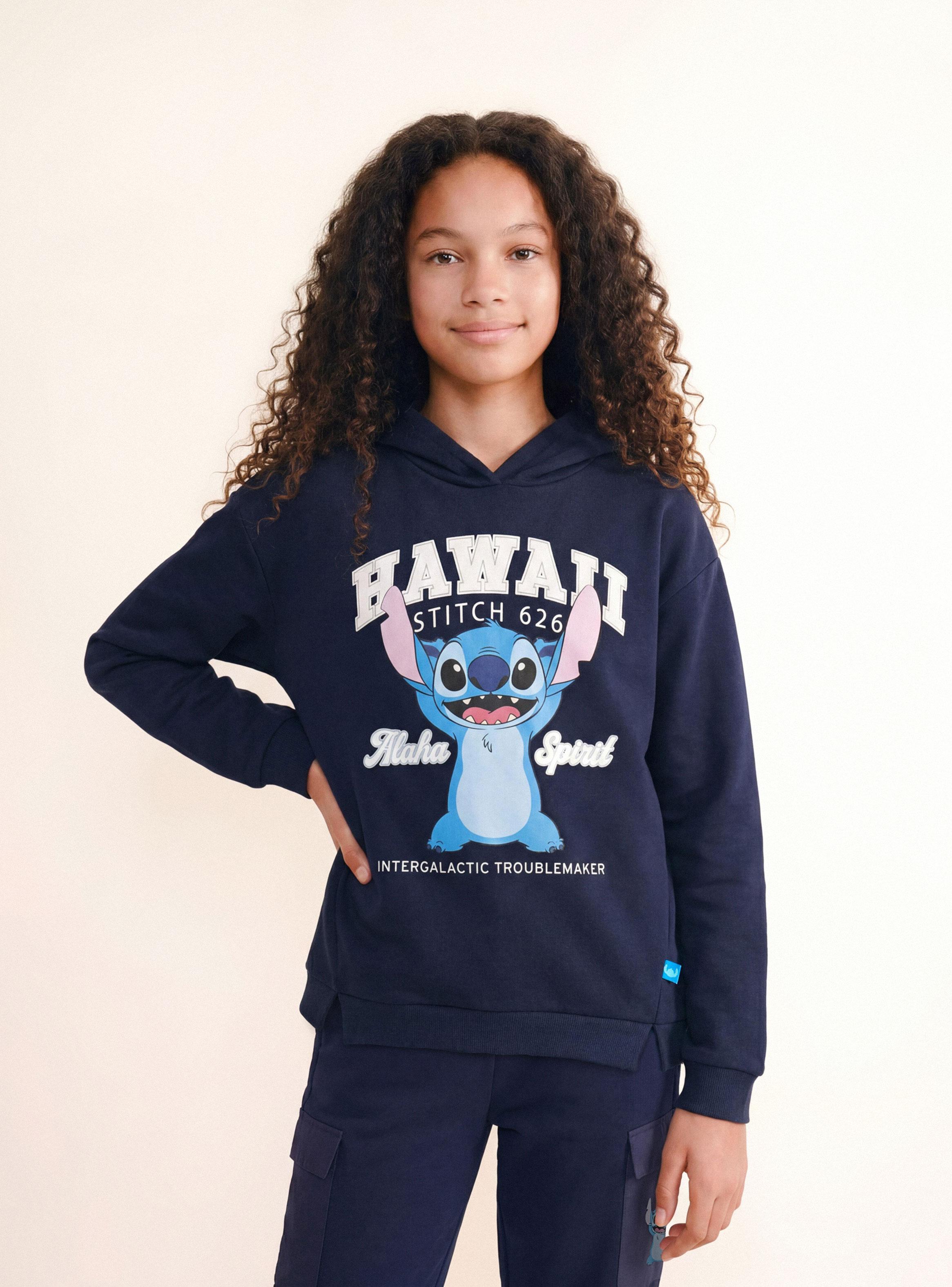 Polerón Estampado Stitch Hawai-0