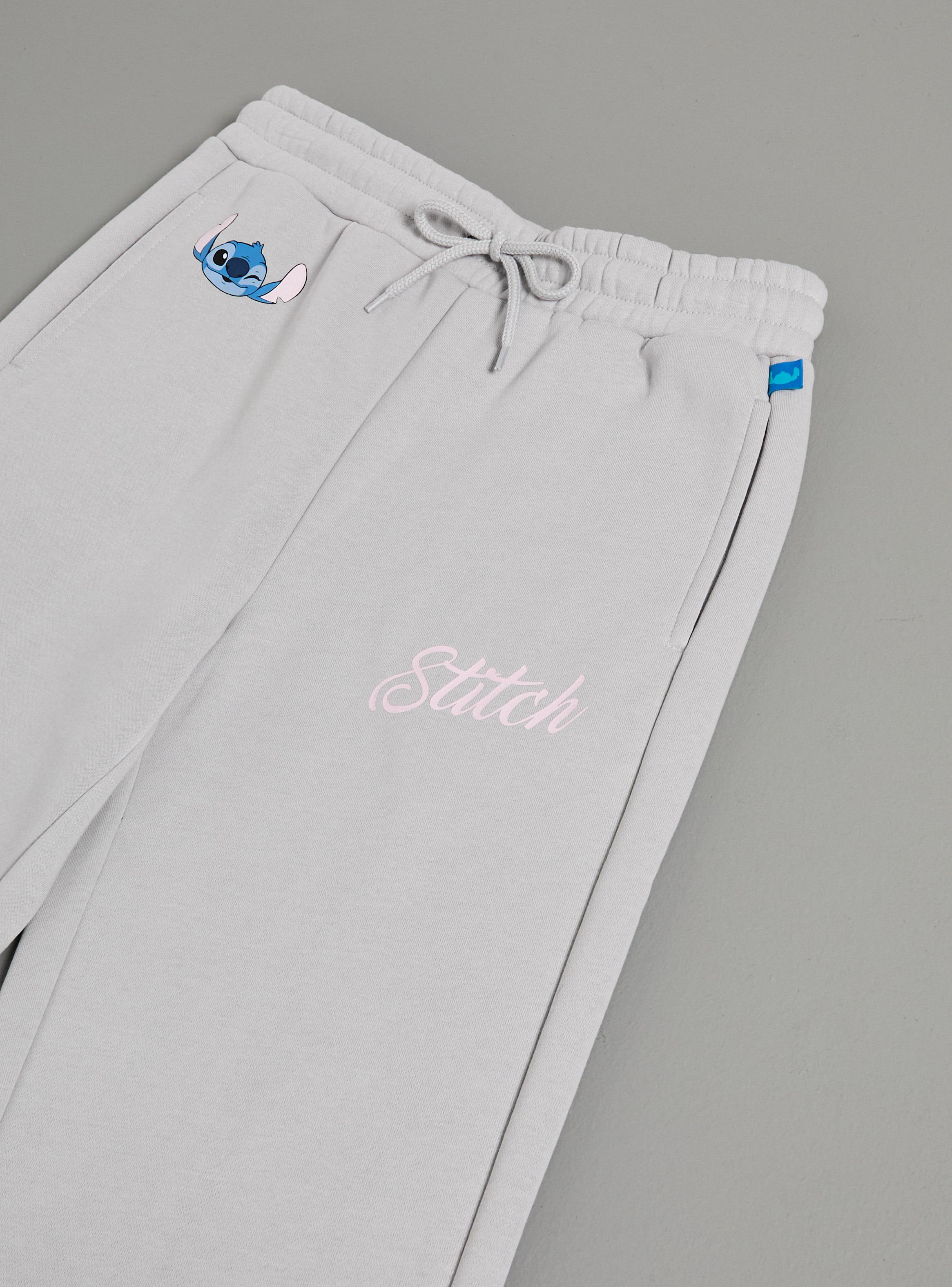 Pantalón de Buzo Estampado Stitch Niña-3