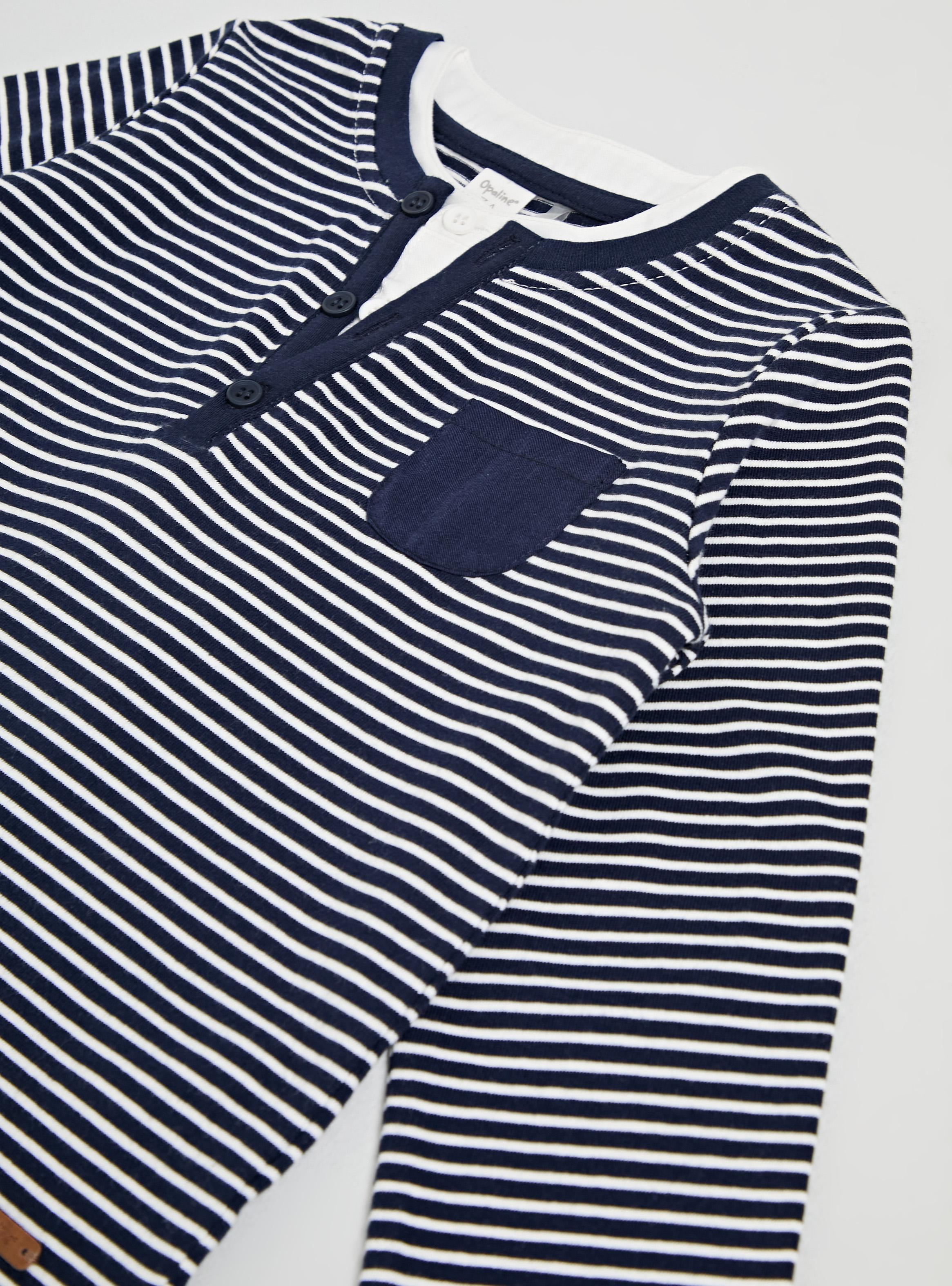 Polera Rayas y Coderas a Tono-3