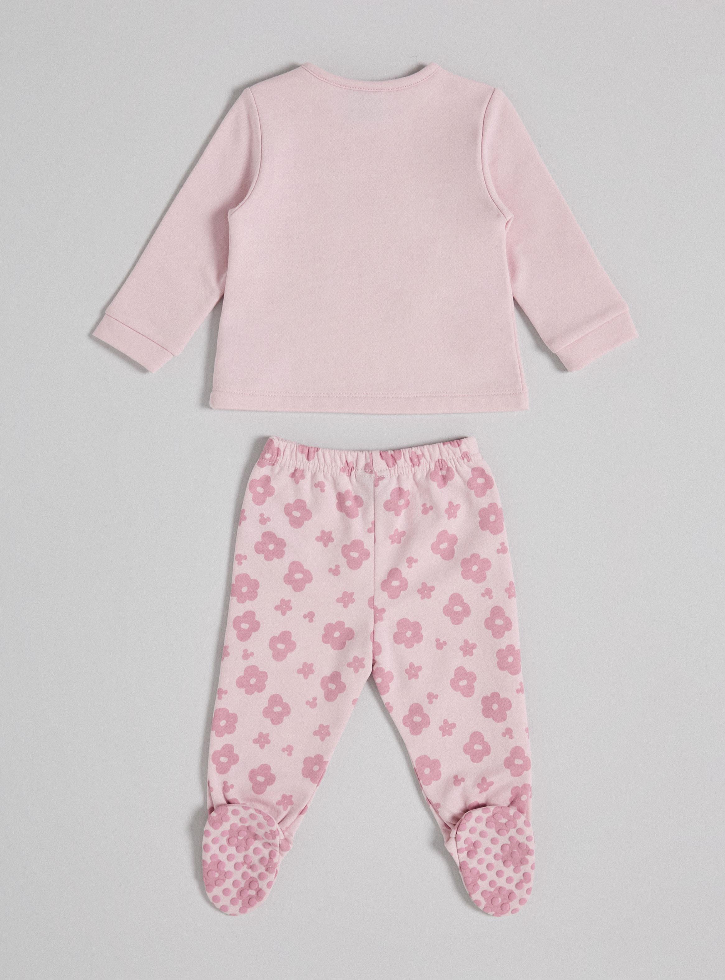 Pijama Estampado Minnie Mouse con Flores-2