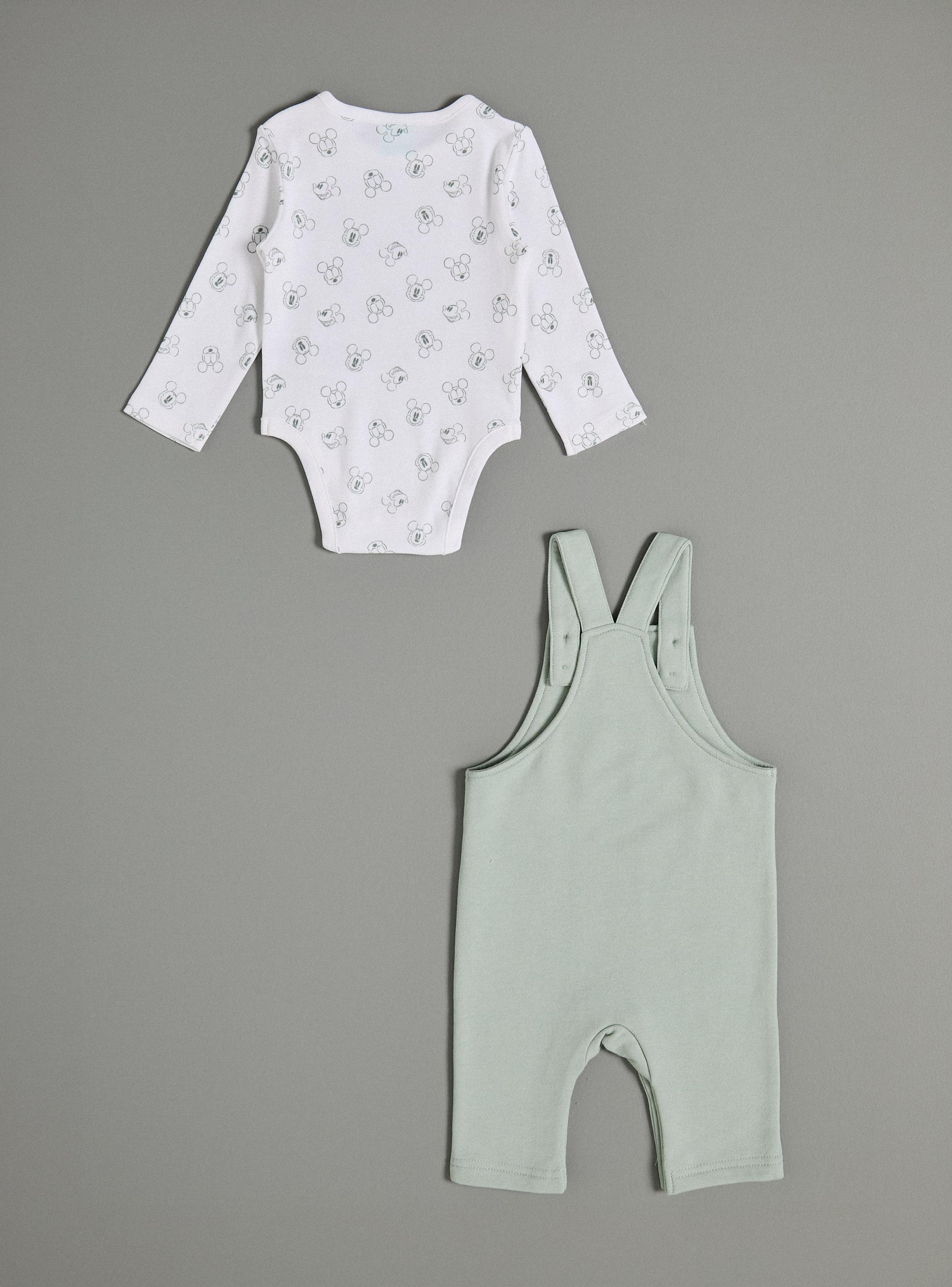 Set Jardinera y Body Mickey Mouse-2